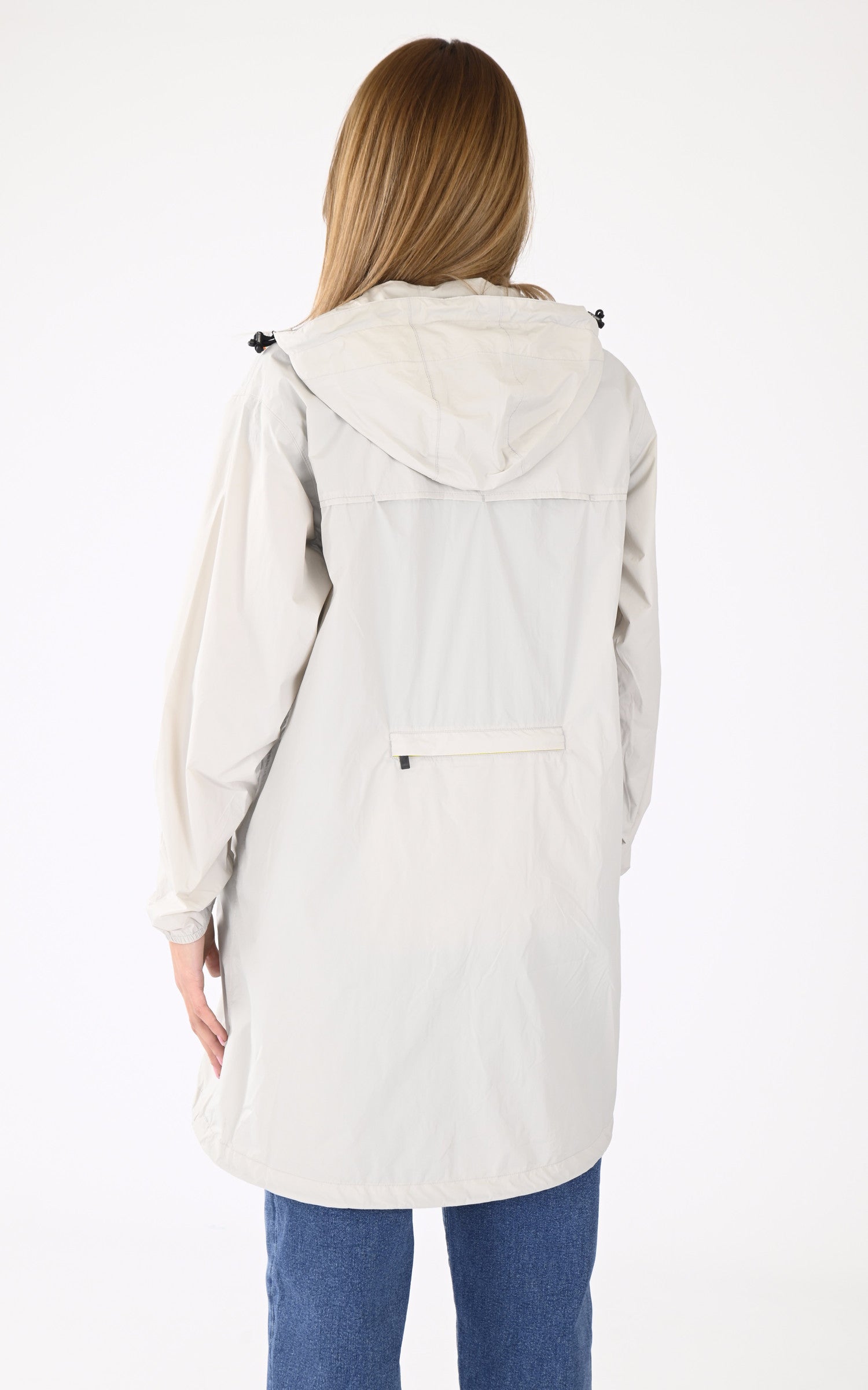 A "EIFFEL EAST K2132XW" Beige K-Way 3/4 Mixte back photo 4