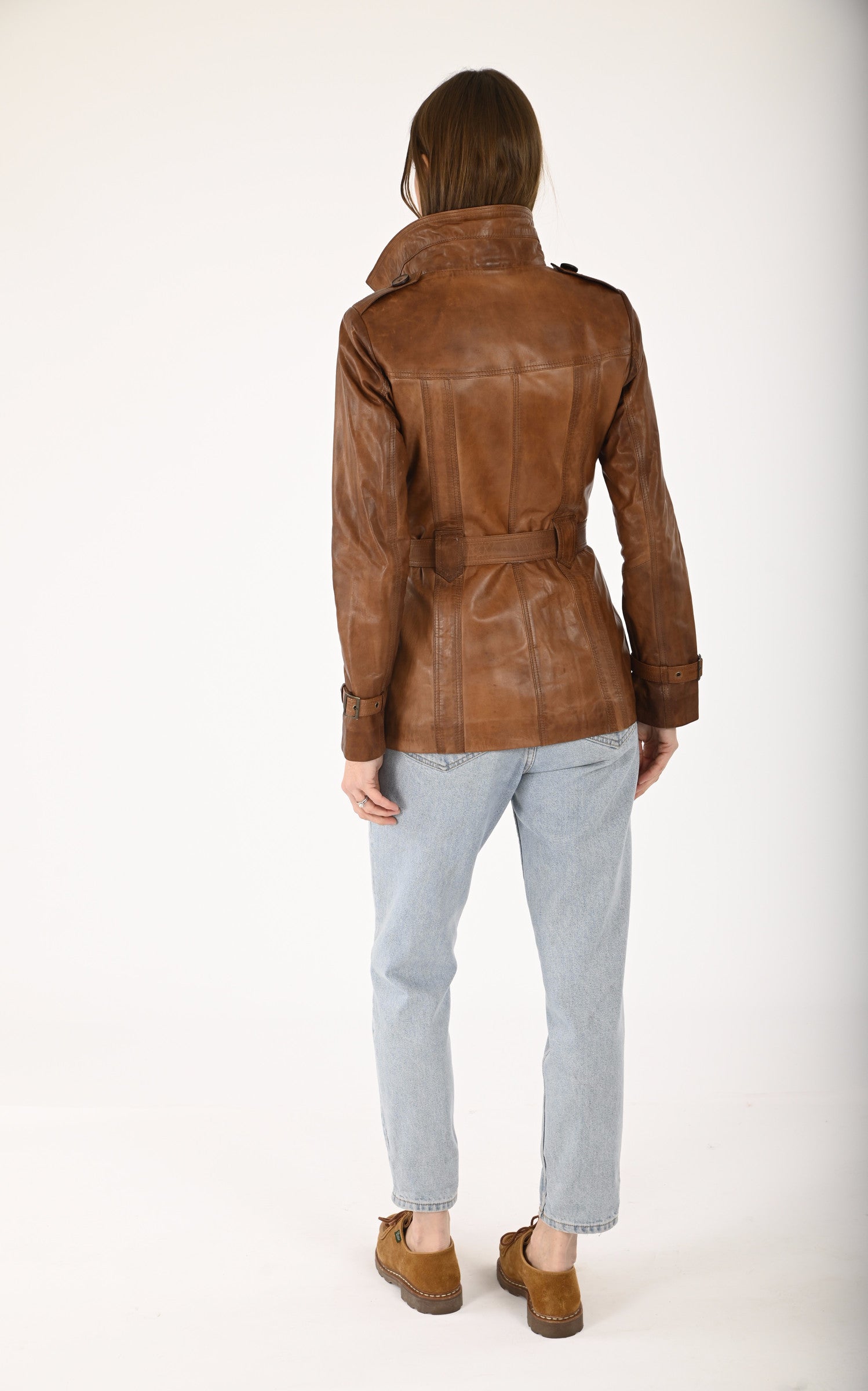 A "6213 CANA" Cognac La Canadienne Veste Femme back photo