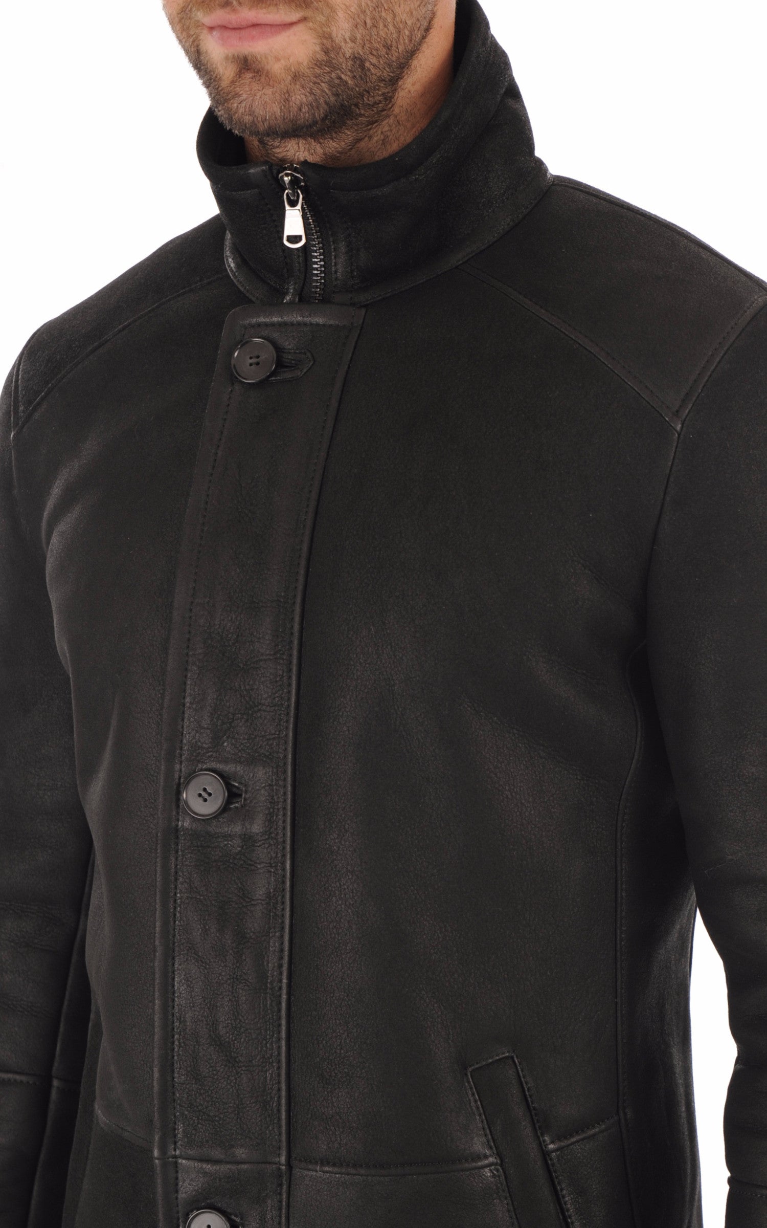 A "CHRISTIAN" Noir Maddox 3/4 Homme details photo
