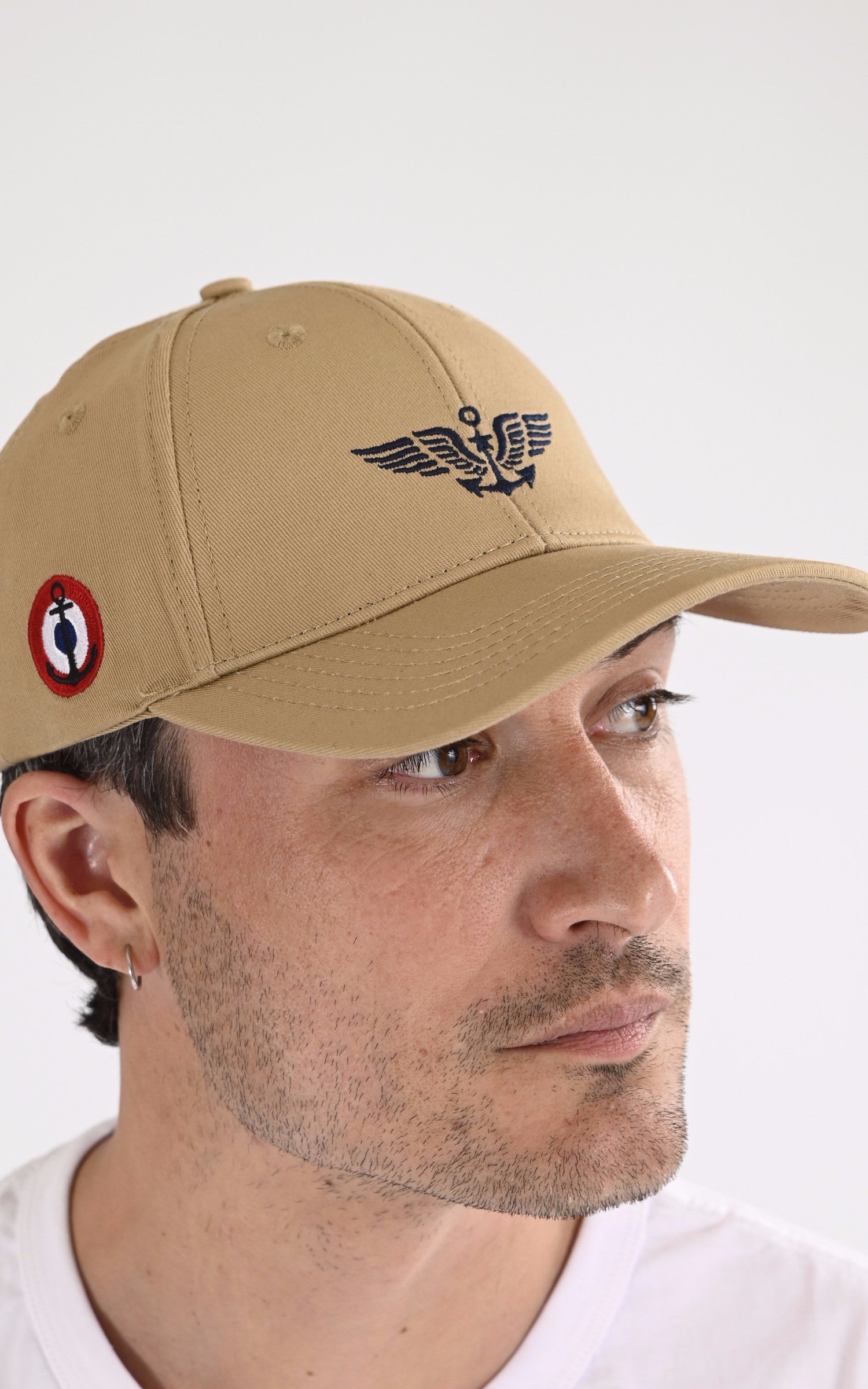 A "PILATUS MN 103949" Beige Marine Nationale Casquette Mixte details photo