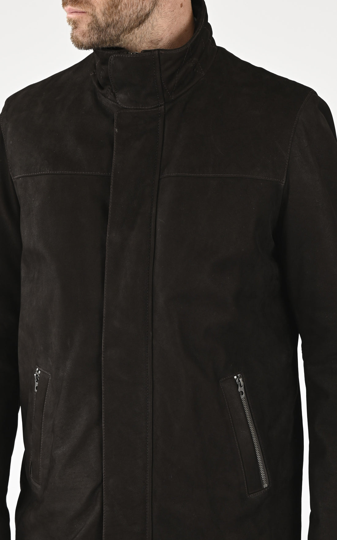 A "MIKA" Marron La Canadienne Blouson Homme opened photo