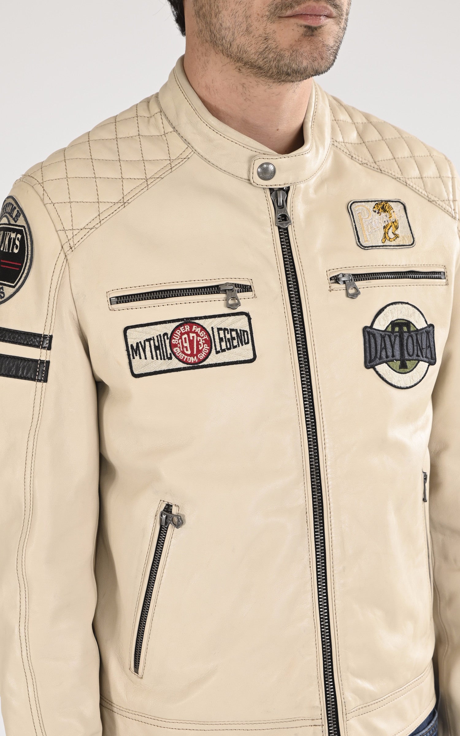 A "WALKOR 102831" Blanc Daytona 73 Blouson Homme details photo 5