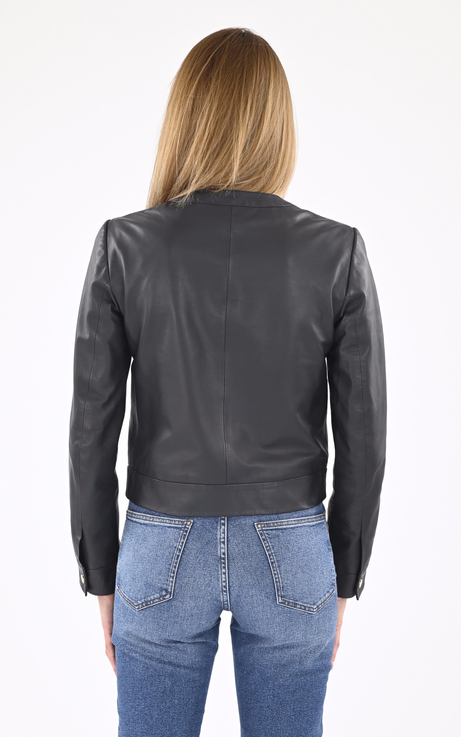 A "MARION" Bleu Marine Serge Pariente Veste Femme back photo