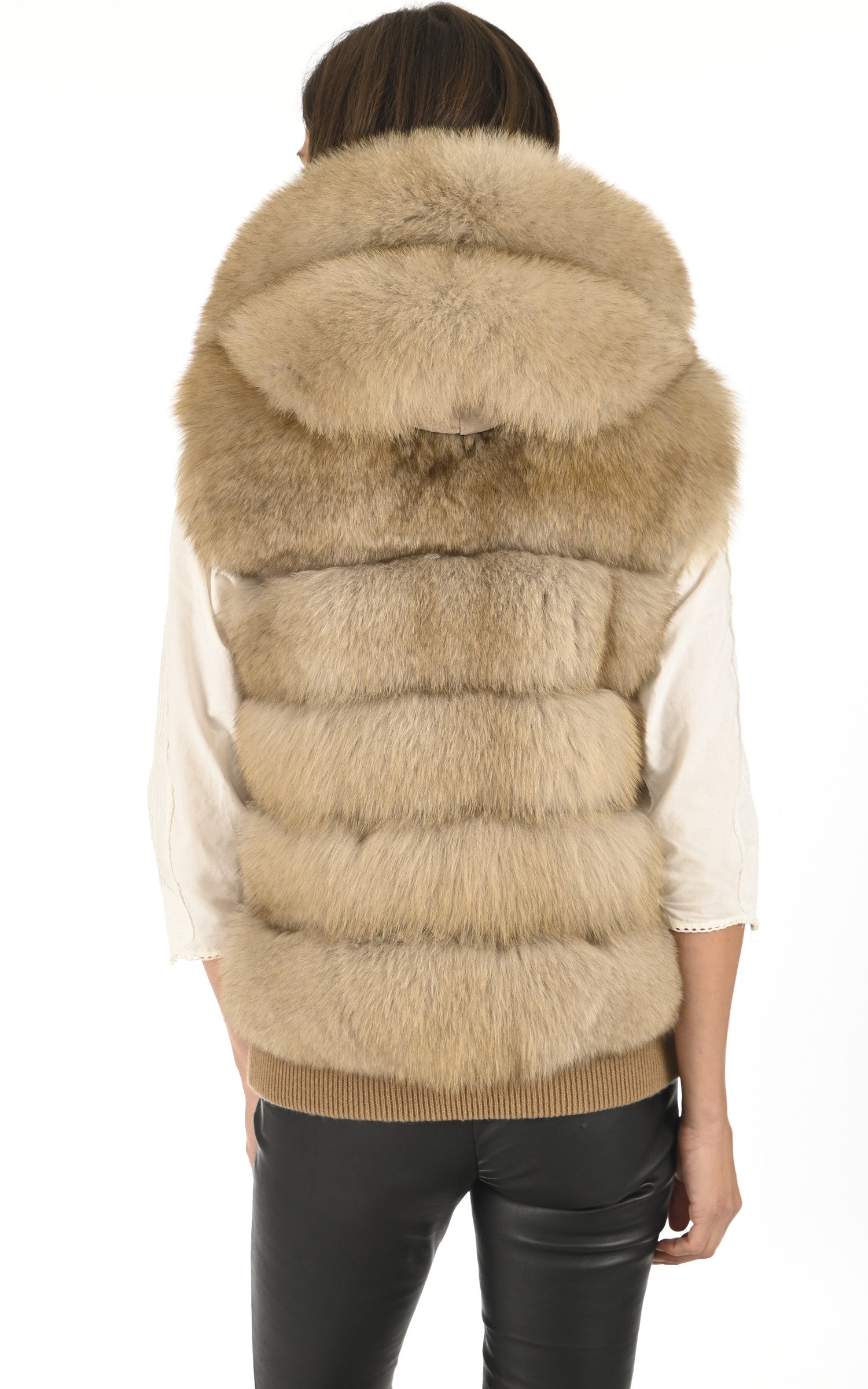 A "T602XF" Beige Suprema Gilet Femme back photo 4