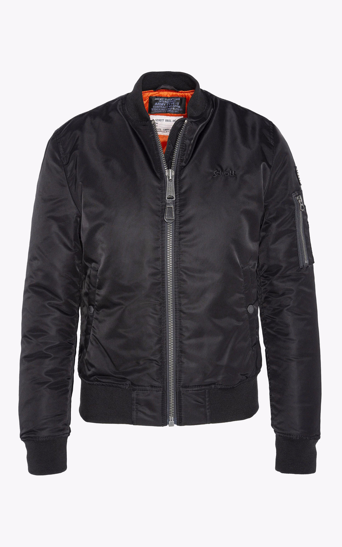 A "AIRFORCEWRS" Noir Schott Blouson Femme opened photo