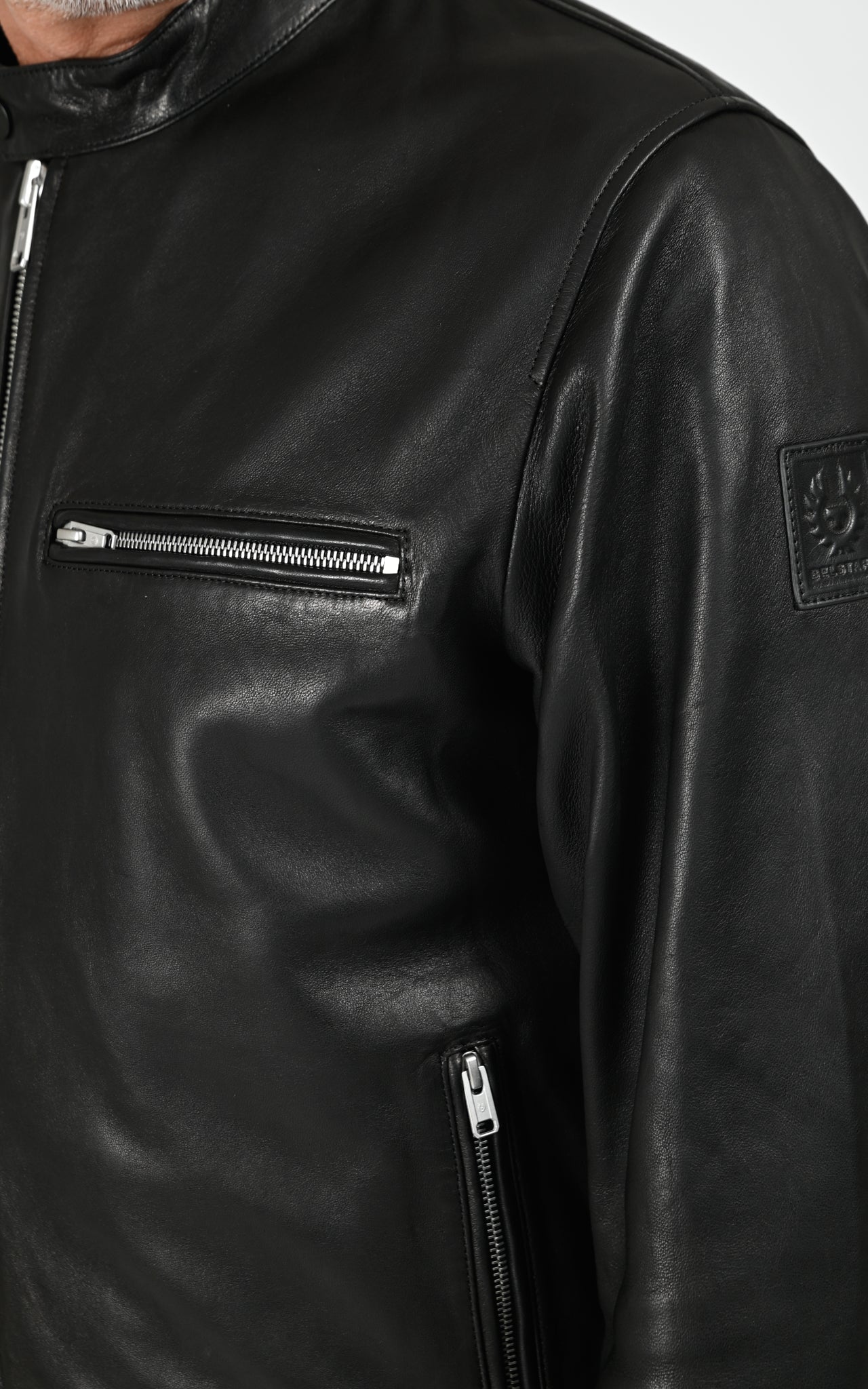 Blouson cuir Track Racer noir
