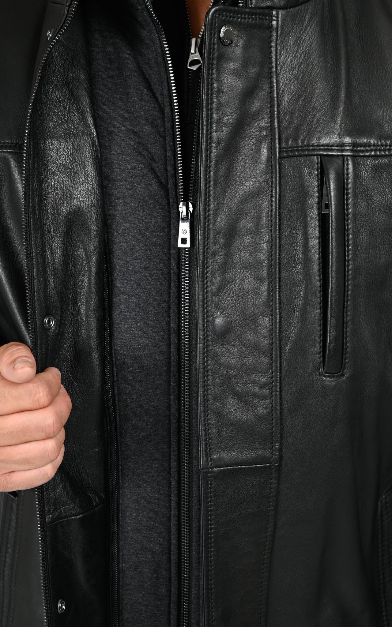 Surveste confortable cuir noir