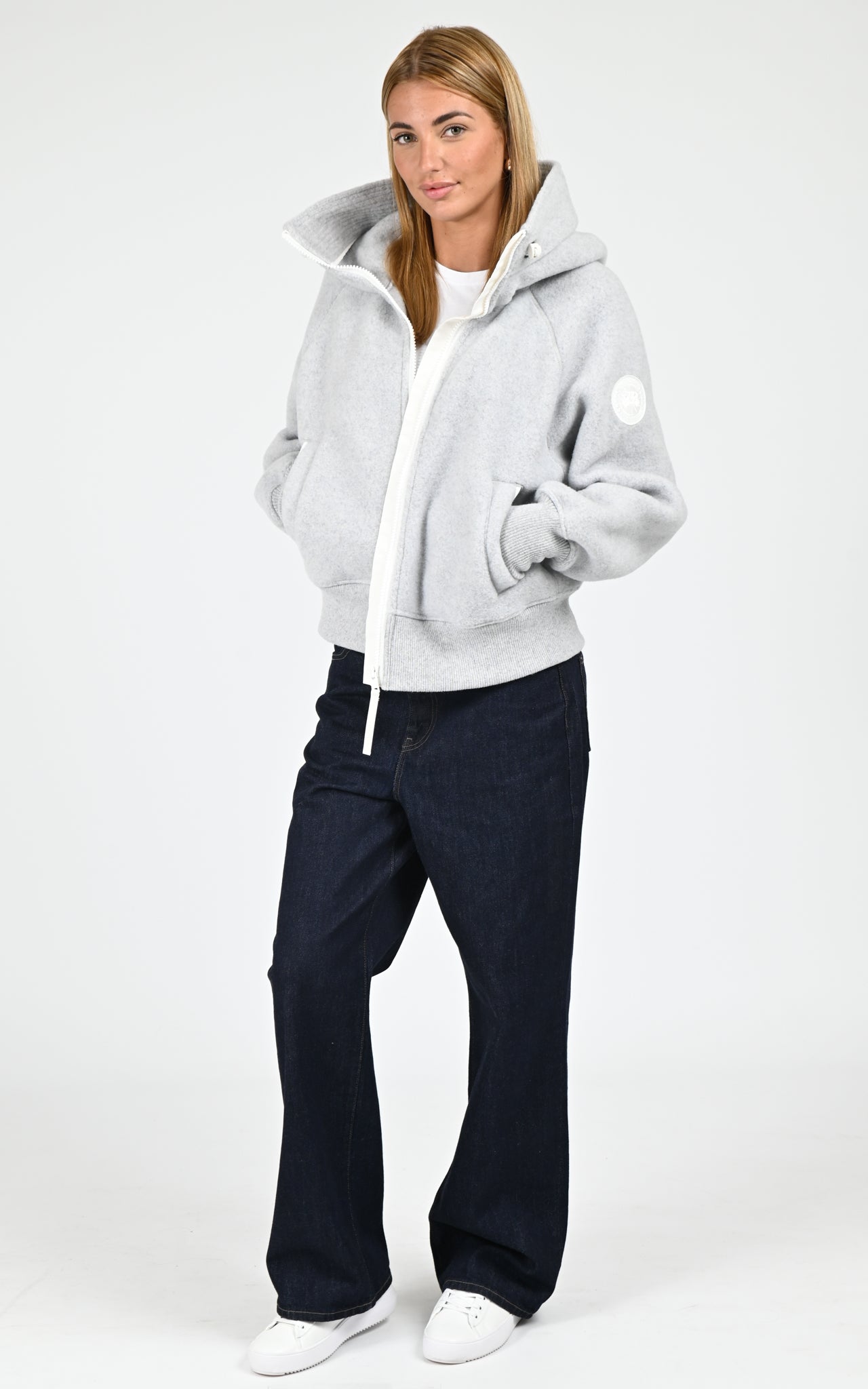 Blouson à capuche polaire Kind Chilliwack gris