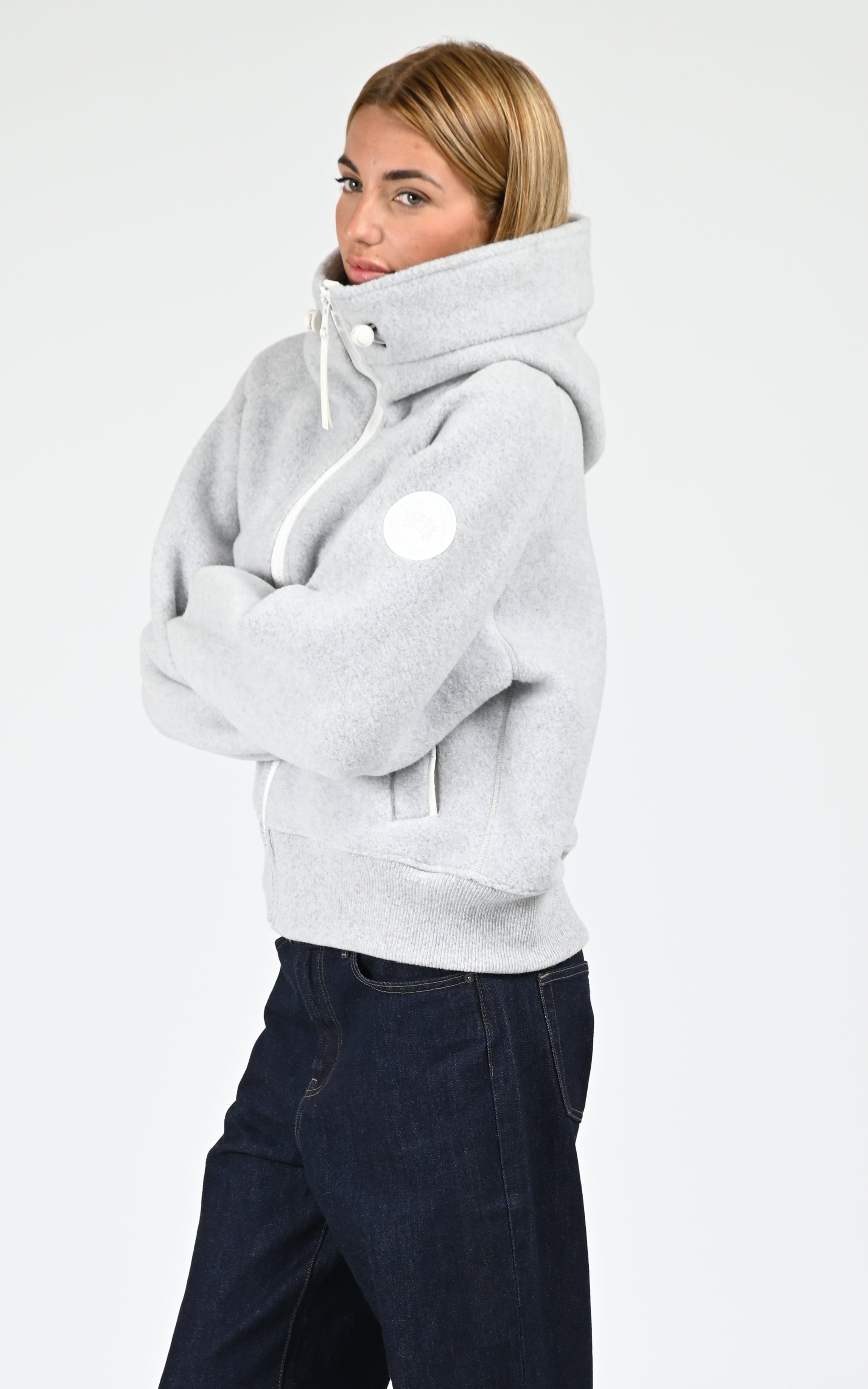 Blouson à capuche polaire Kind Chilliwack gris