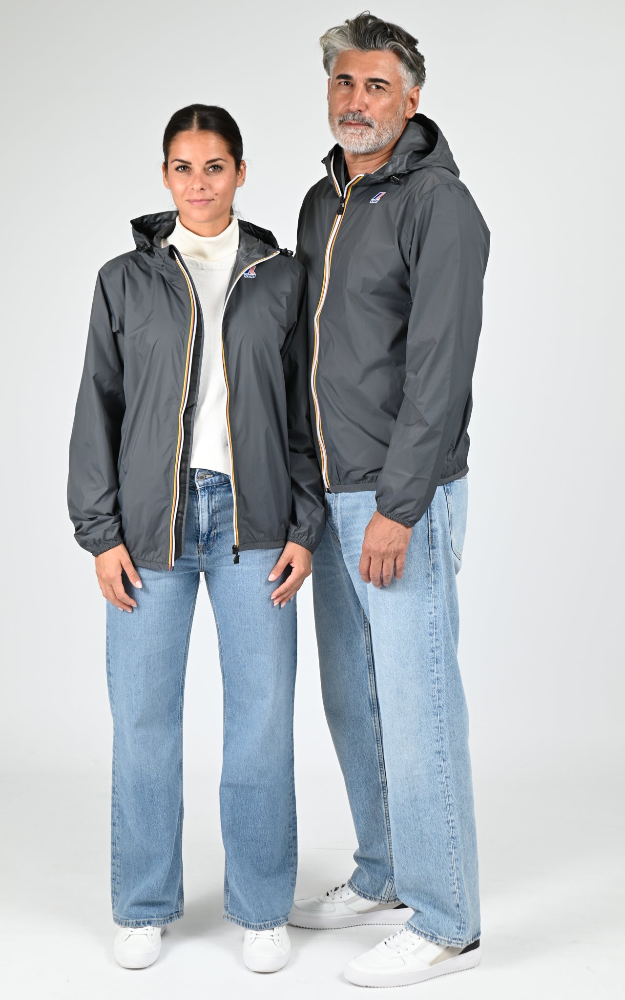 Coupe-vent Le Vrai Claude 4.0 mixte gris 1