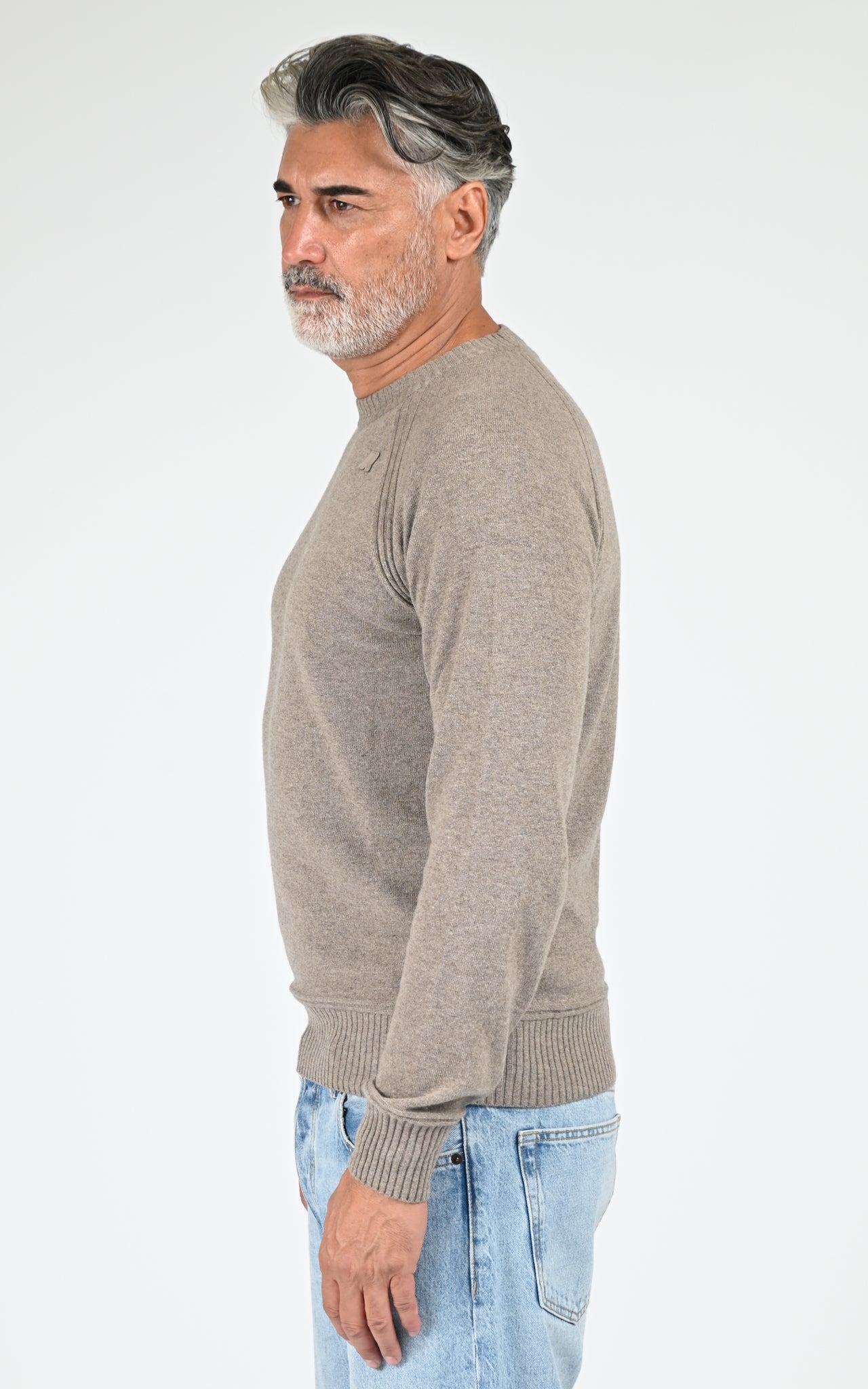 Pull laine Sebas taupe