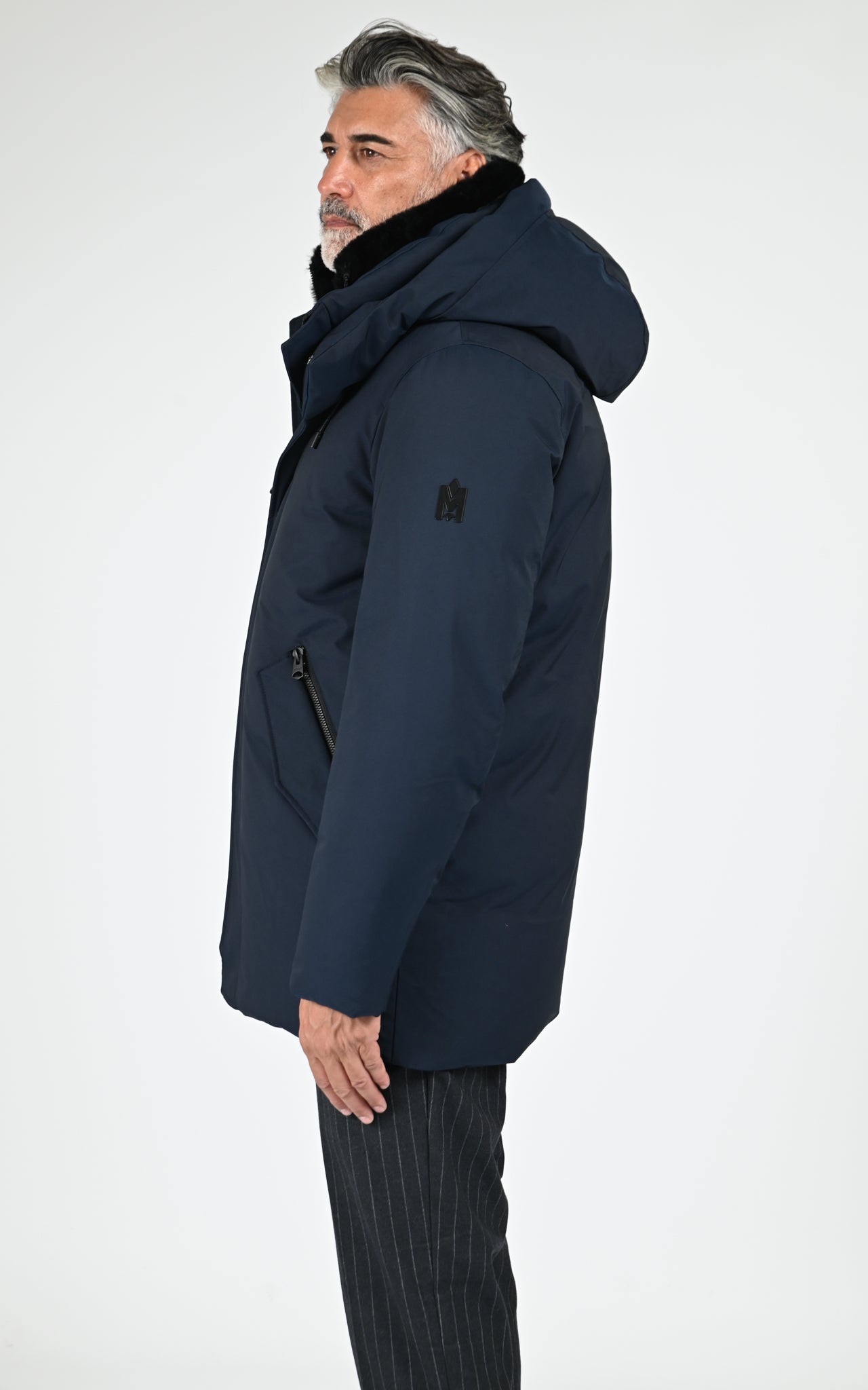 Parka mi-longue 2-en-1 Sullivan bleu marine 3