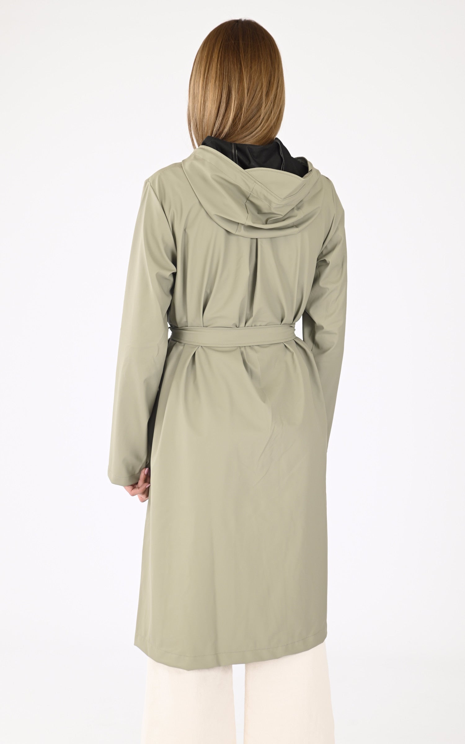 A "12040 A-LINE LONGER" Vert Rains 7/8 Femme back photo