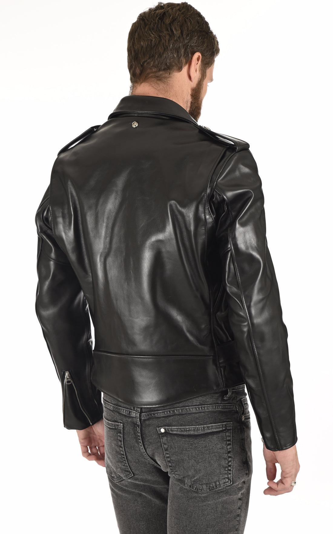 A "618 HH" Noir Schott Perfecto Homme opened photo