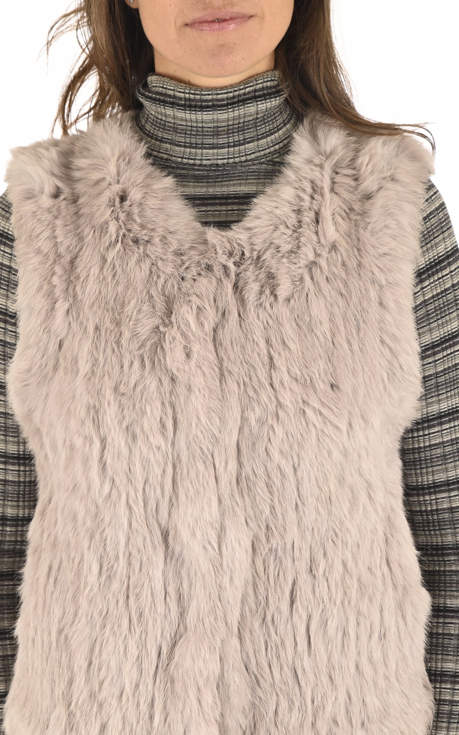 A "GILET 60" Beige La Canadienne Veste Femme details photo