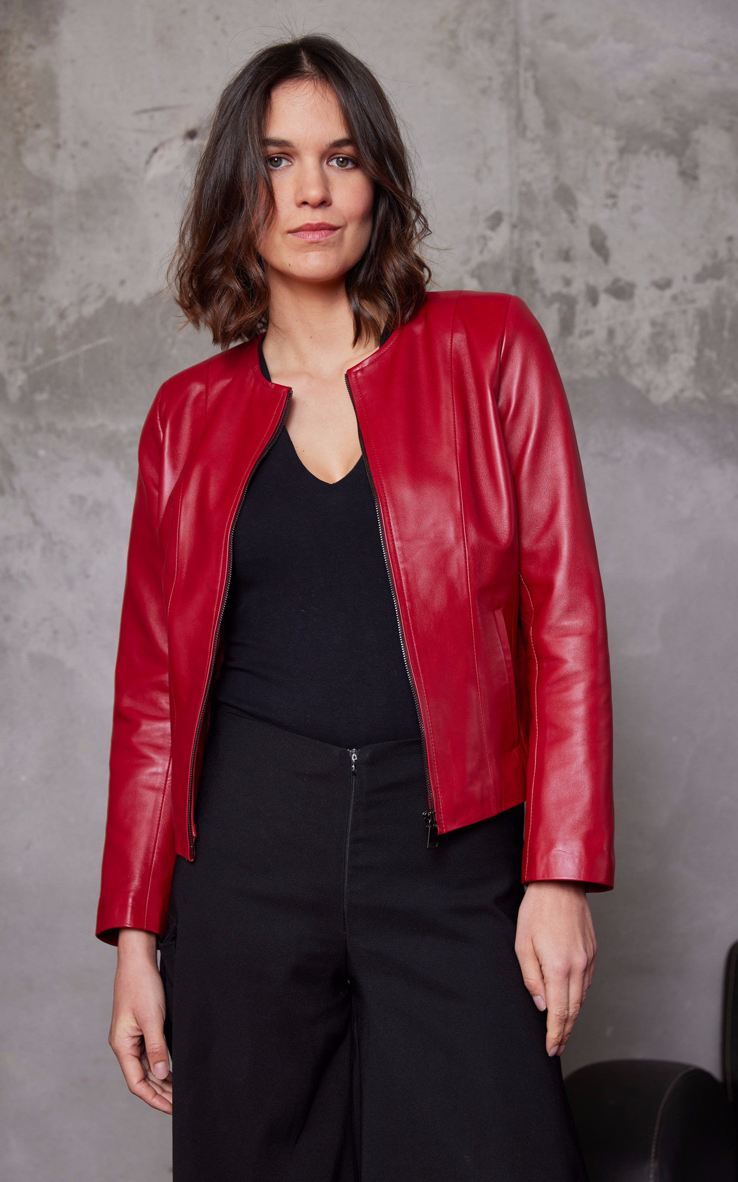 A "SEPHORA FF" Rouge La Canadienne Blouson Femme opened photo