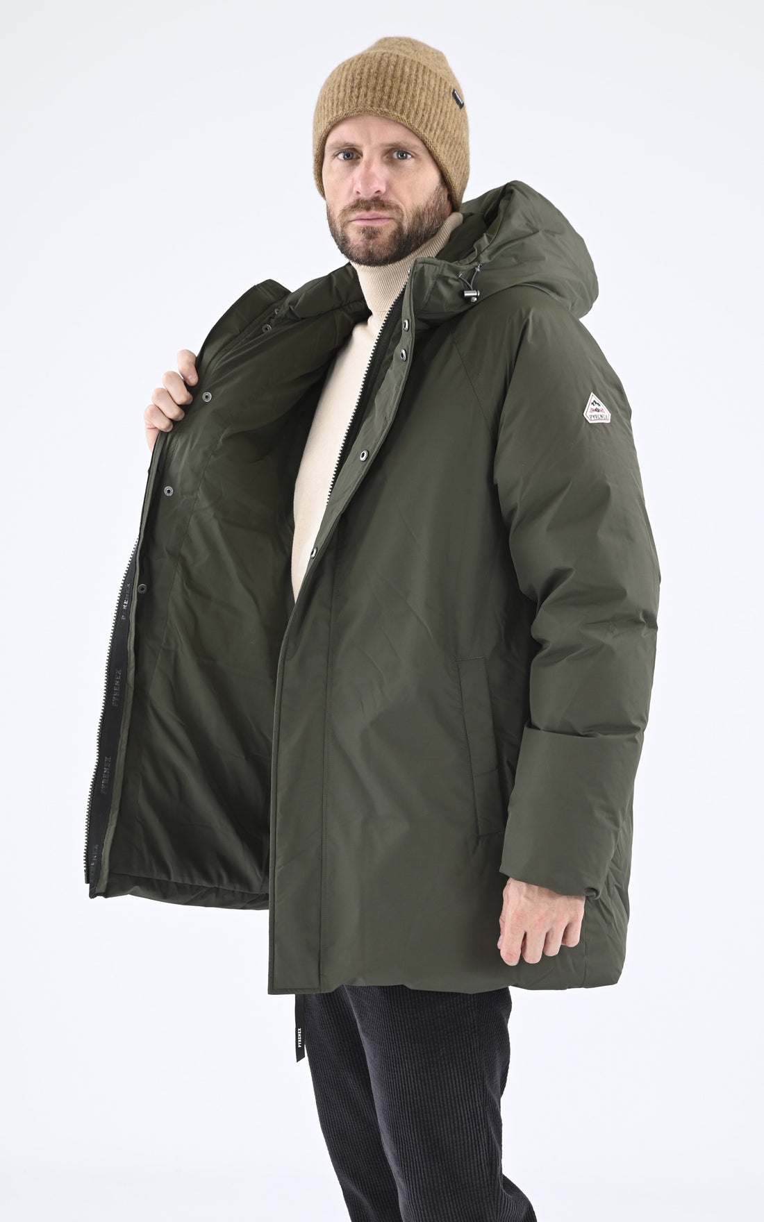 A "SPARK 2" Kaki Pyrenex Ves Doudoune Homme opened photo