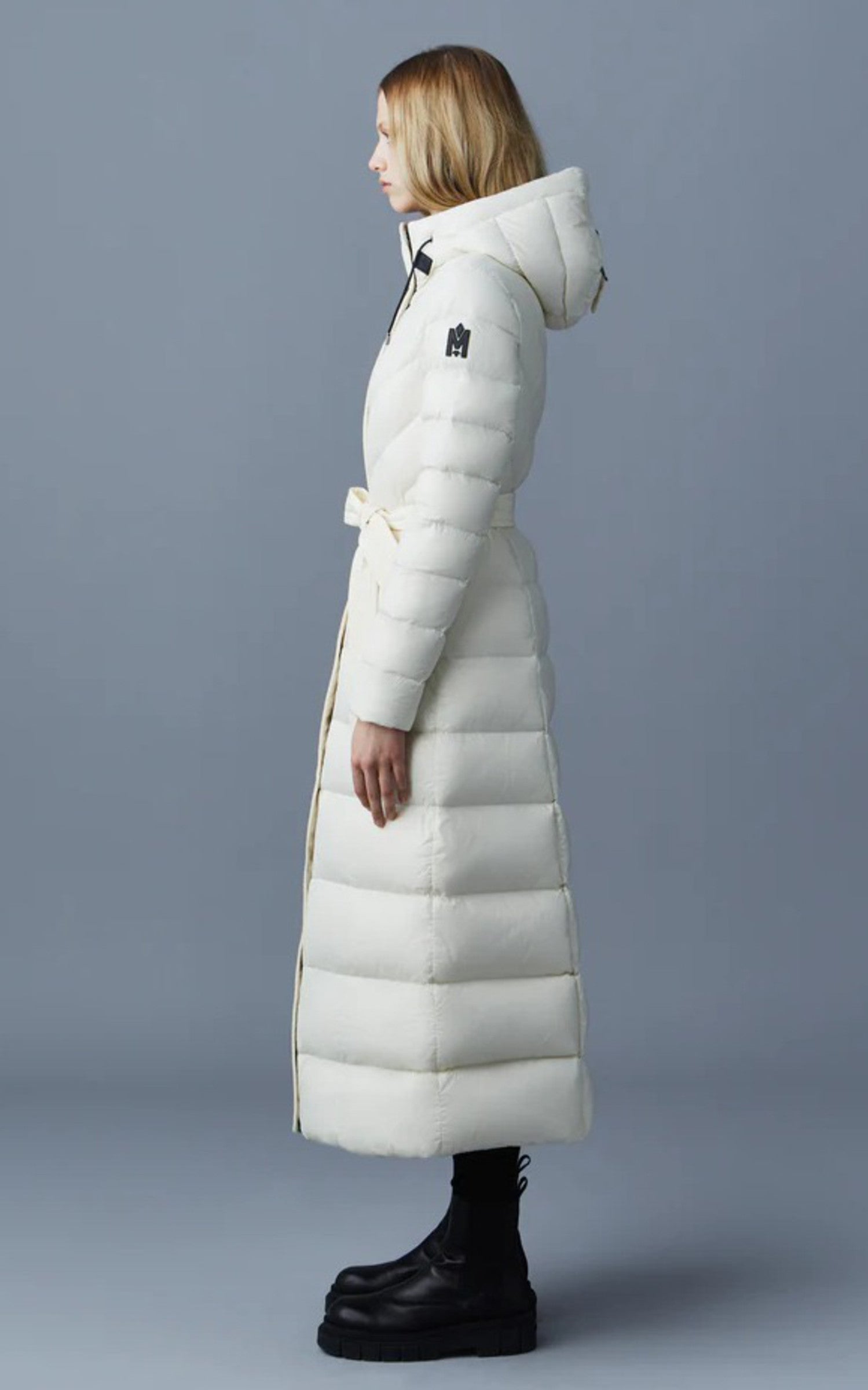 A "CALINA-R" Crème Mackage 7/8 Doudoune Femme closed photo 2