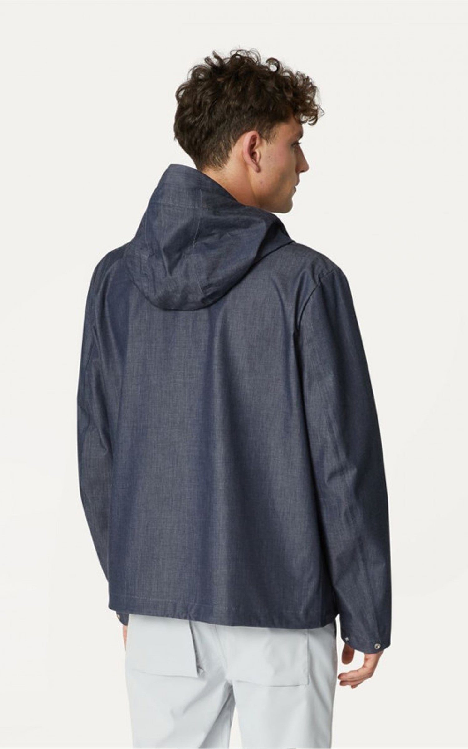 A "JACQUEL DENIM 3L K6112WW" Bleu K-Way Blouson Homme back photo 4