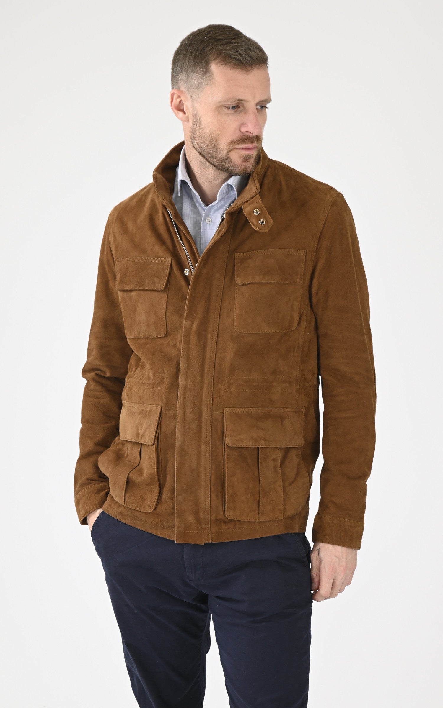 A "SALEM 102572" Tabac Daytona 73 Veste Homme closed photo
