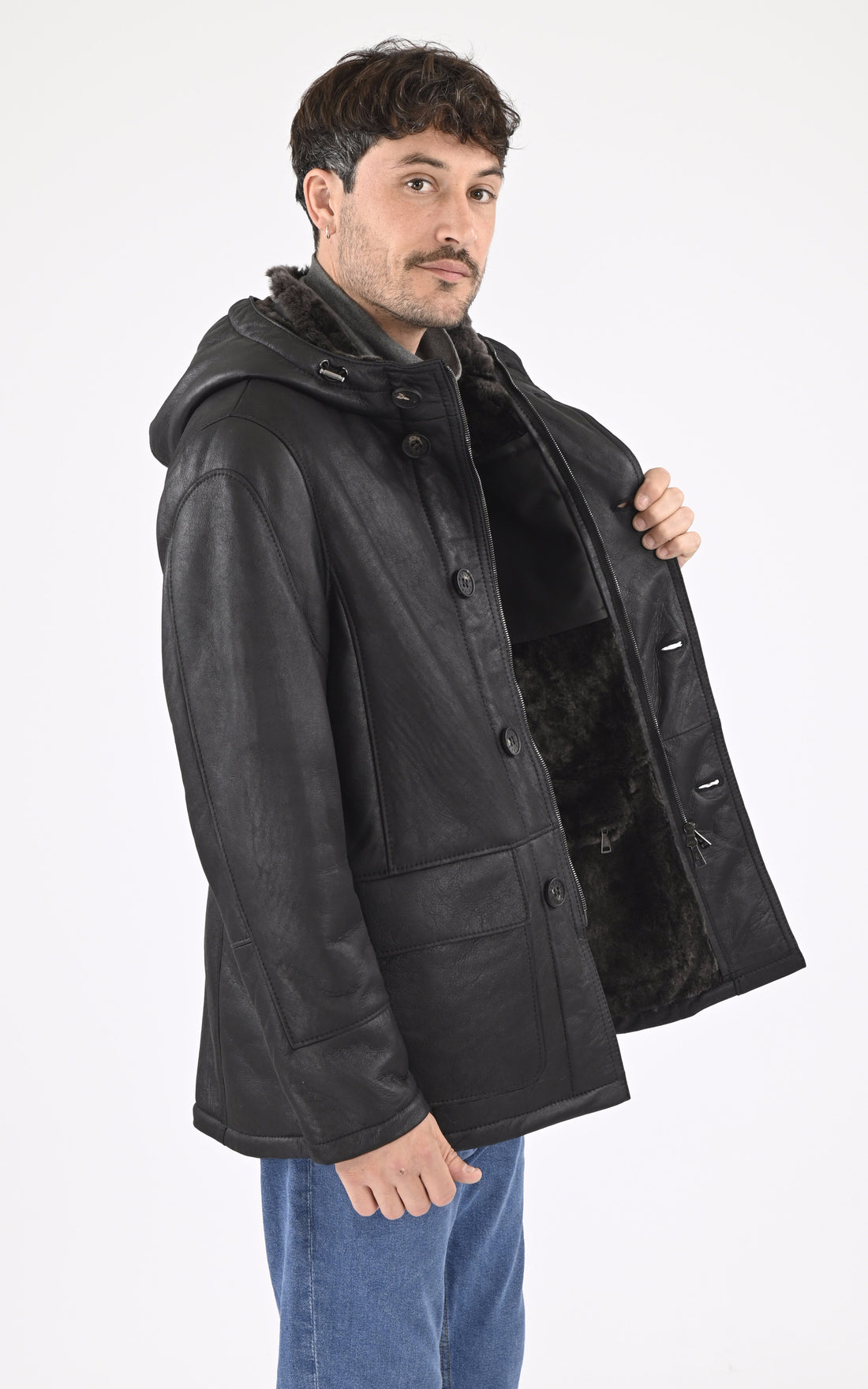 A "ABRAHAM" Noir Christ 3/4 Homme opened photo