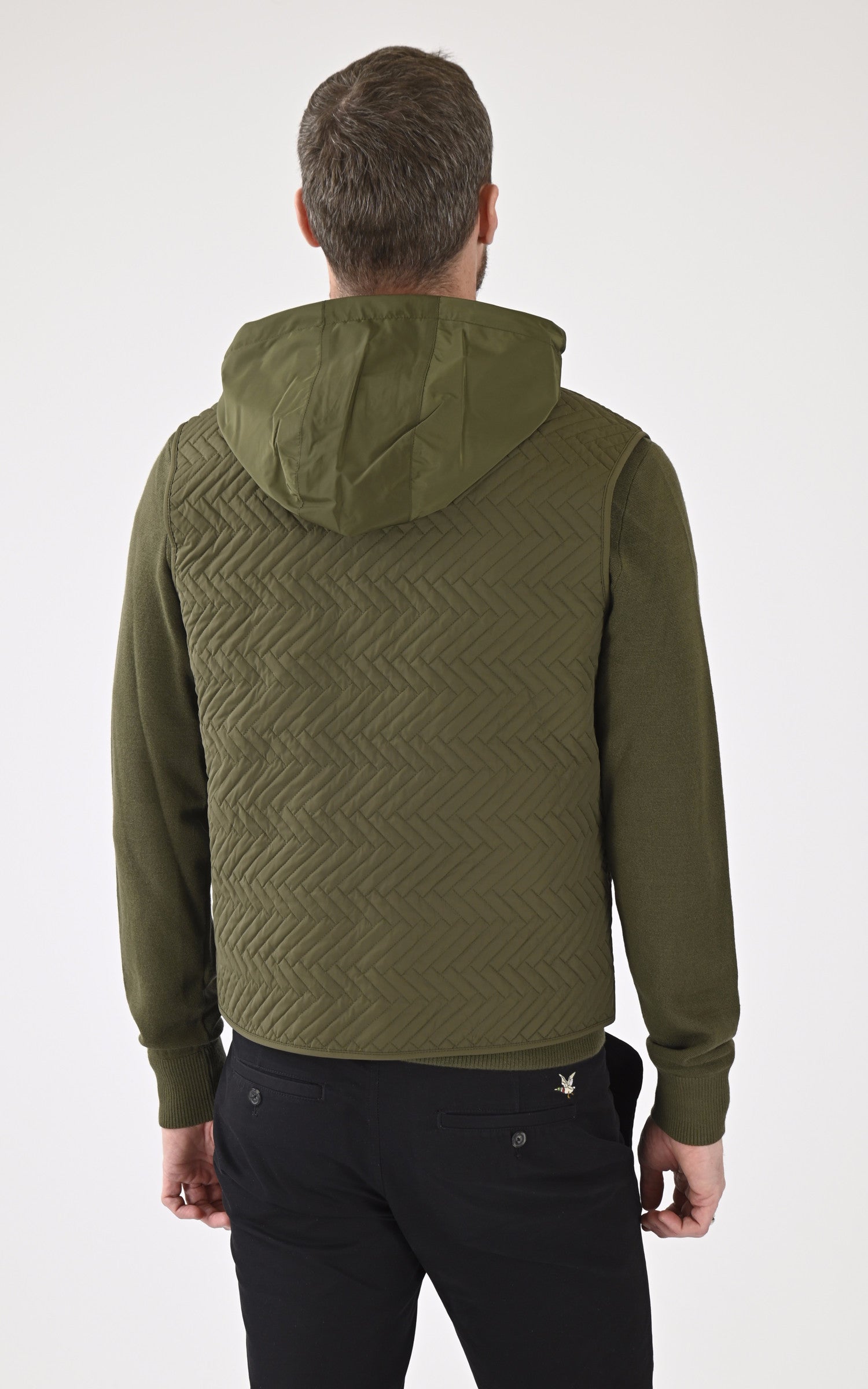 A "BARRETT" Kaki Mackage Blouson Homme back photo 4