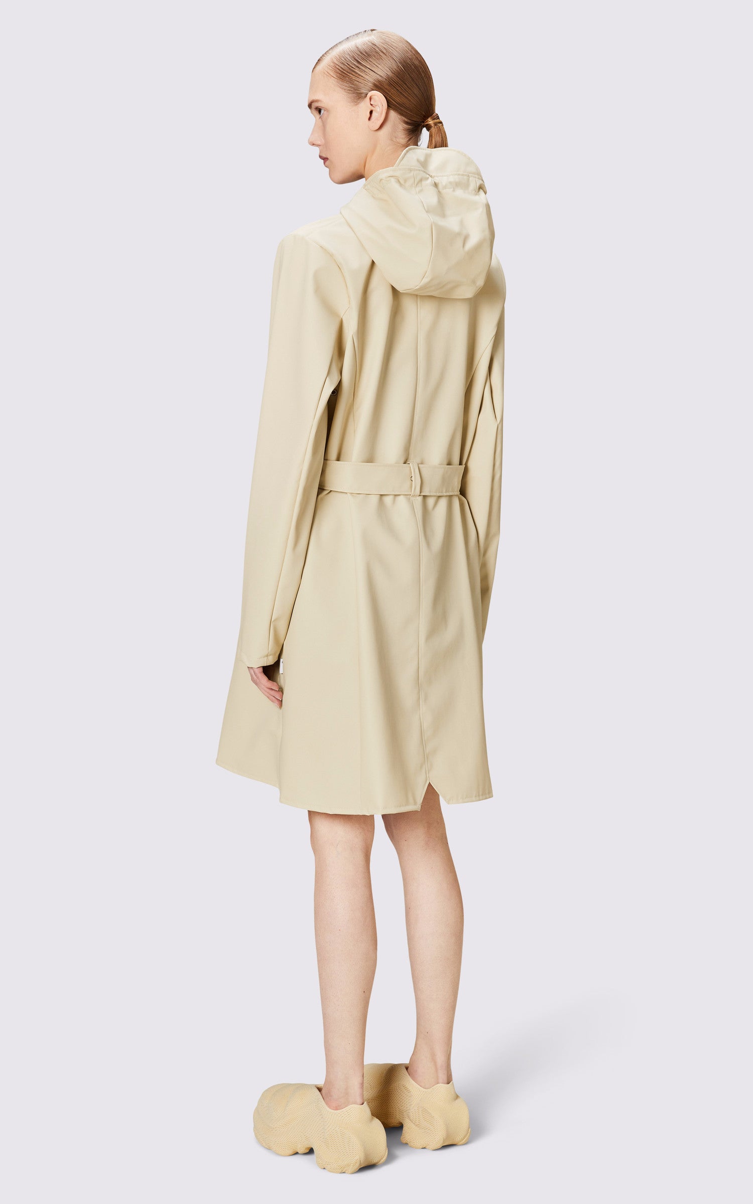A "18130 CURVE JACKET" Beige Rains 3/4 Femme interior photo