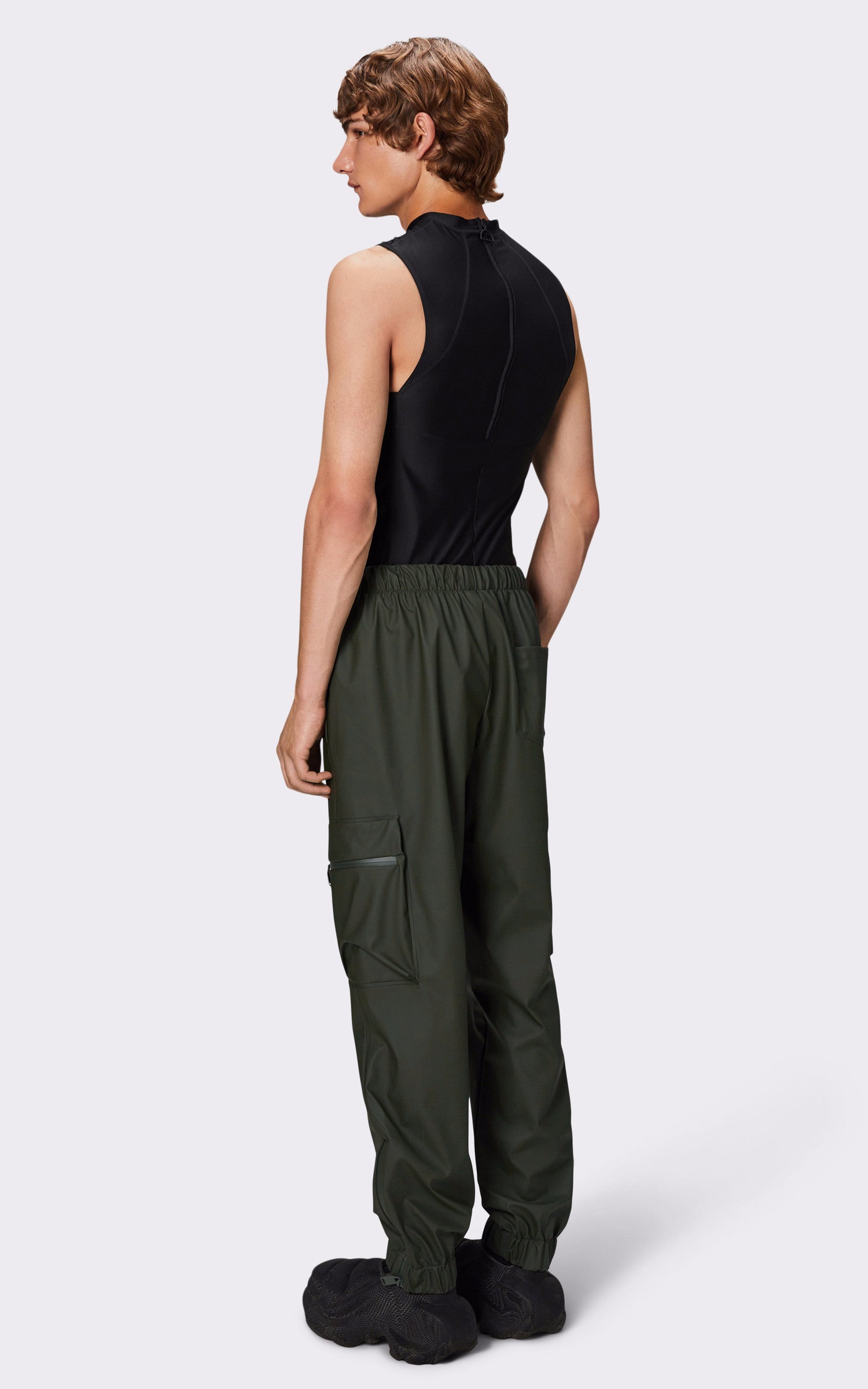 A "18850 PANTS CARGO REGULAR" Vert Rains Pantalon Femme interior photo