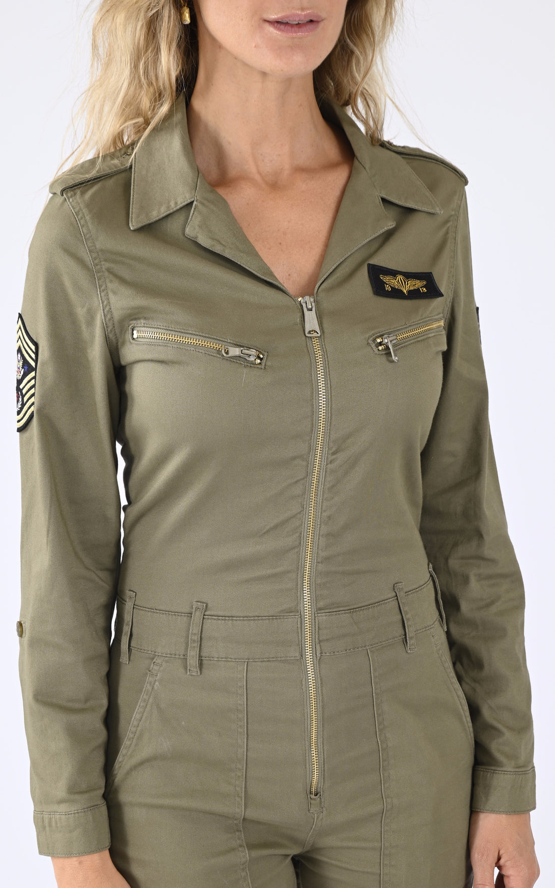 A "TR JUMP 21 W" Kaki Schott Combinaison Femme opened photo