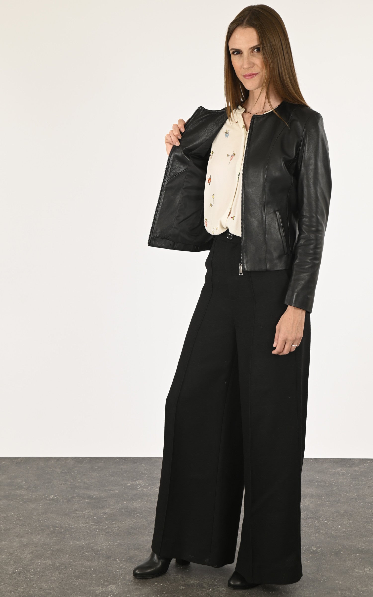 A "SEPHORA FF" Noir La Canadienne Blouson Femme interior photo