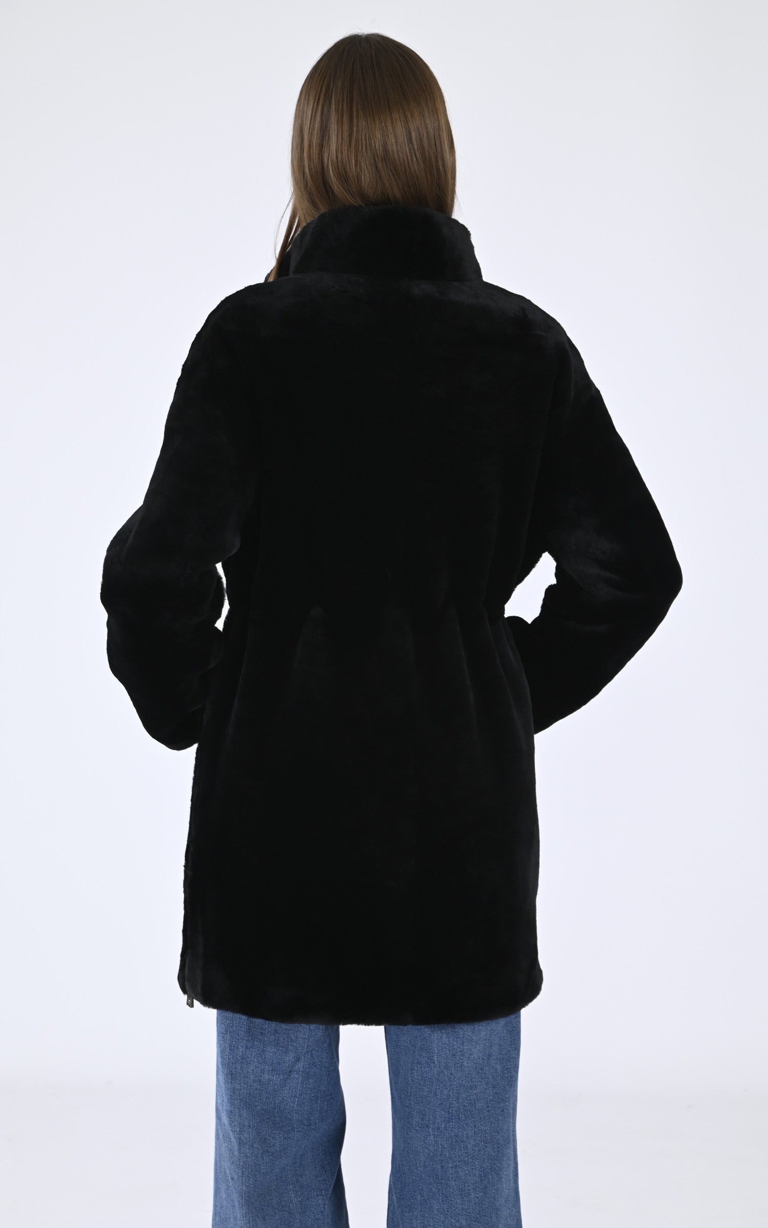 A "HARFLEUR 85" Noir Levinsky 3/4 Femme back photo