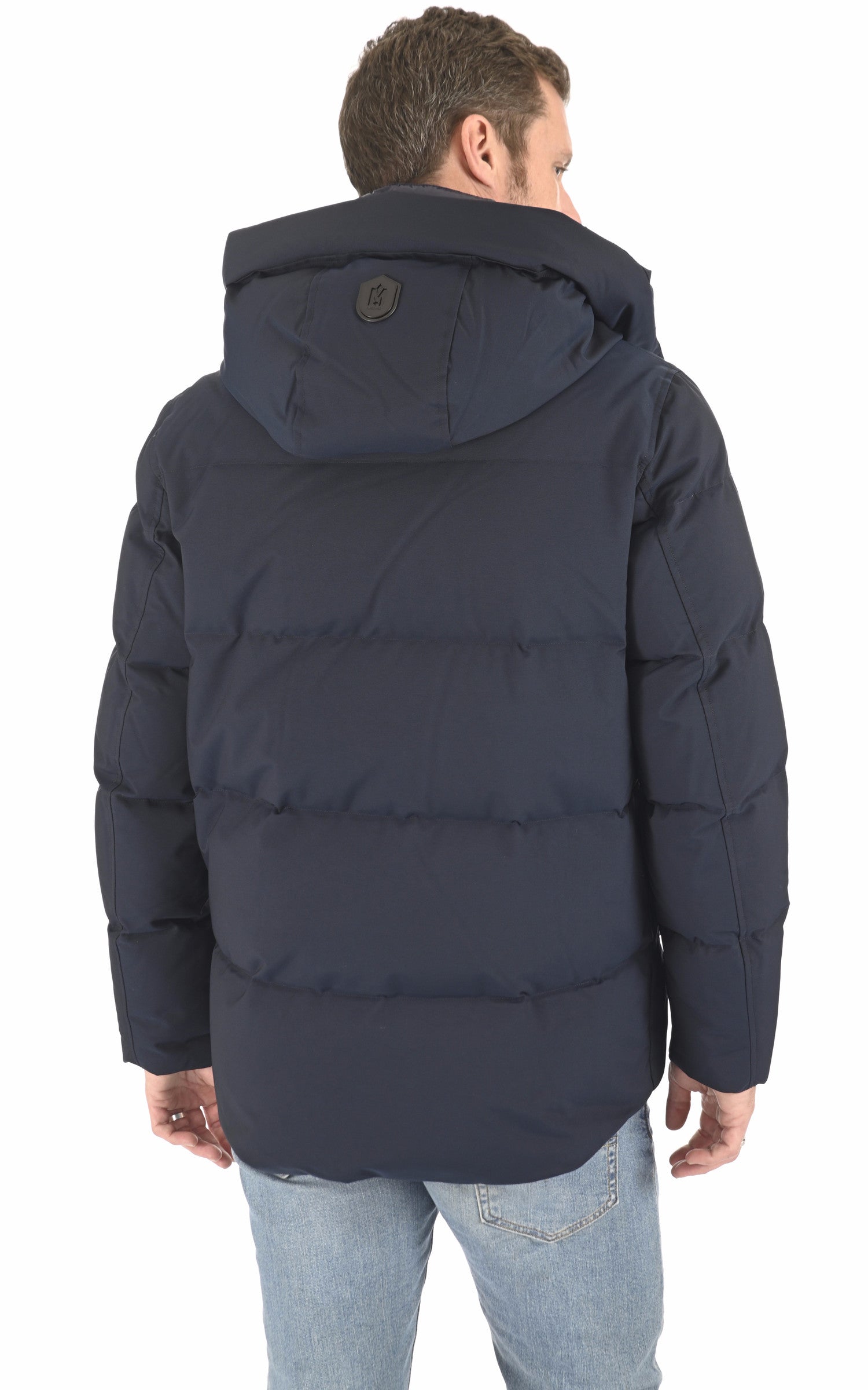 A "GRAYDON" Bleu Marine Mackage Ves Doudoune Homme back photo