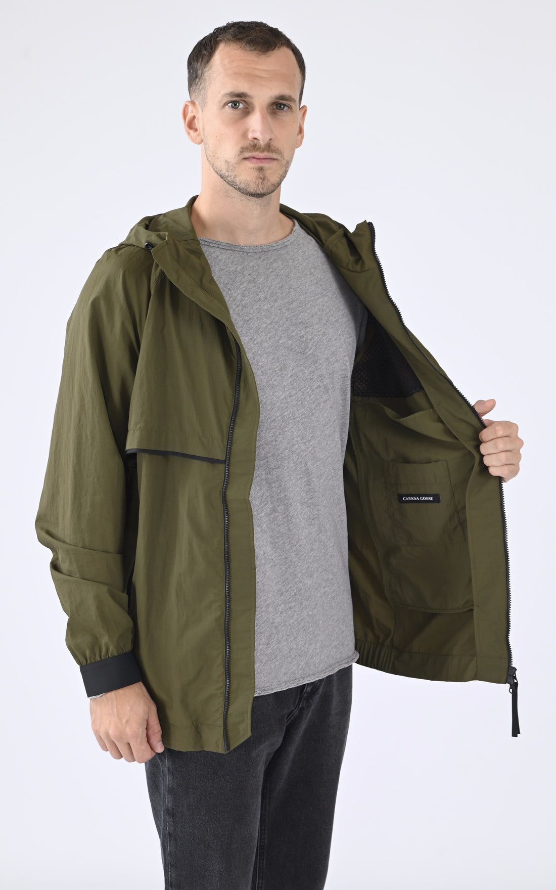 A "FABER HOODY 2440M" Kaki Canada Goose Blouson Homme opened photo