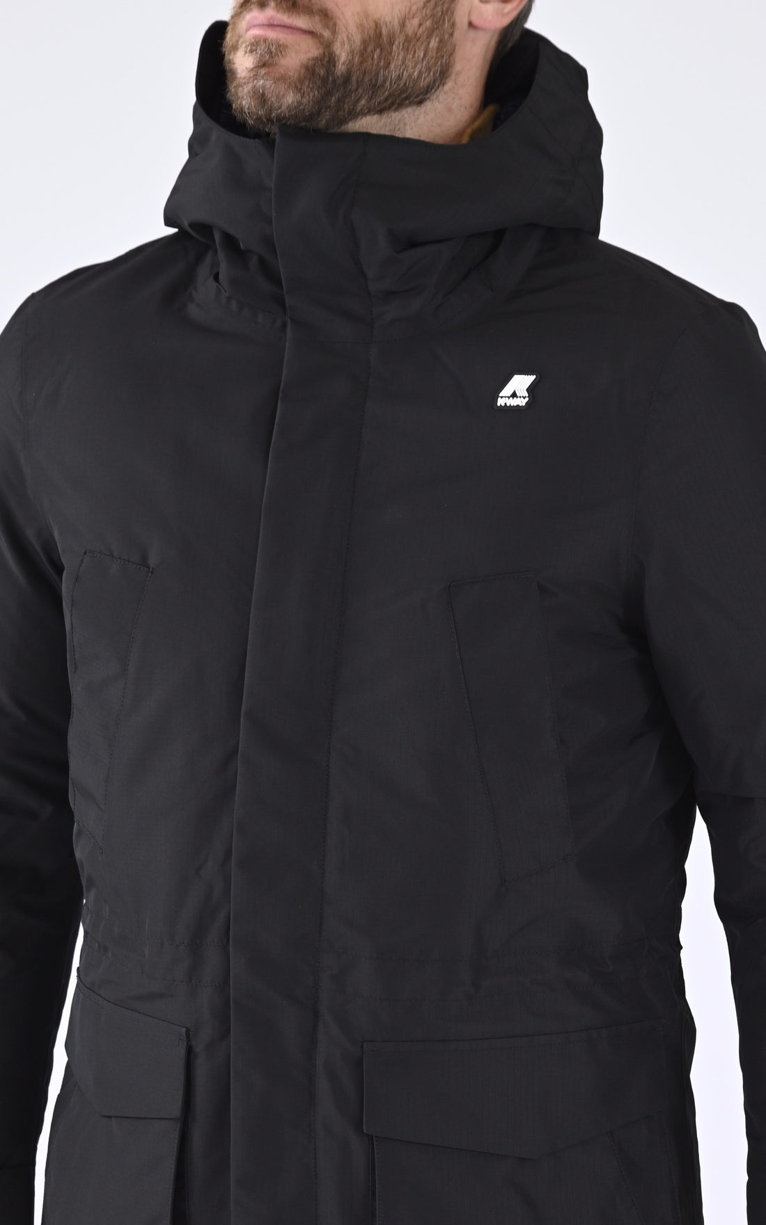 A "JOSHUA THERMO K8117MW" Bleu Marine K-Way Ves Doudoune Homme opened photo