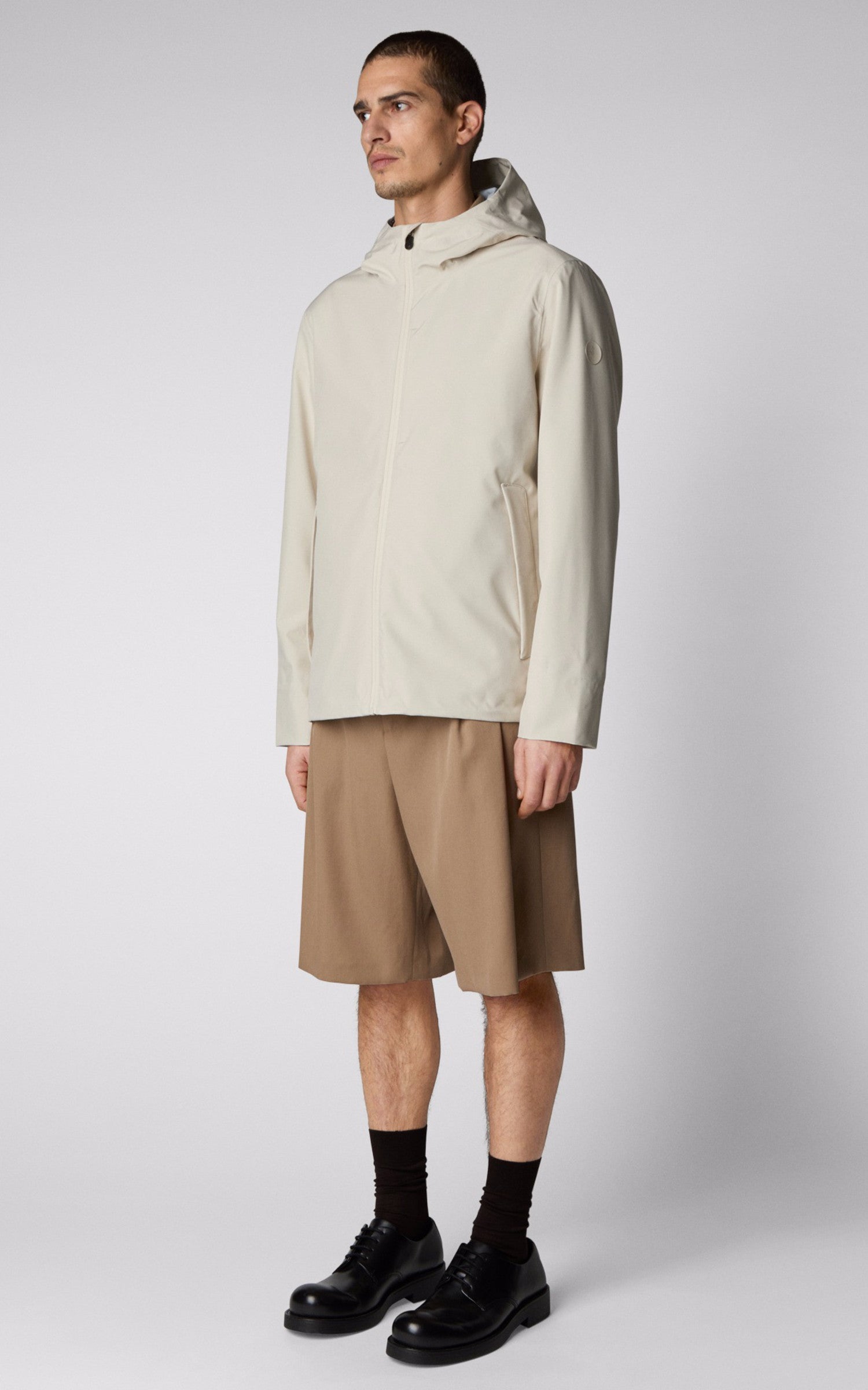 A "JARI D31531M" Beige Save The Duck Blouson Homme closed photo 3