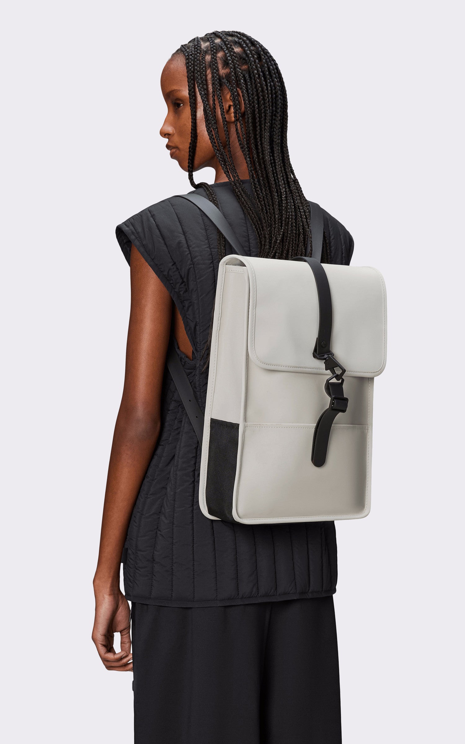 A "13020 BACK PACK MINI" Gris Rains Sac A Dos Mixte closed photo