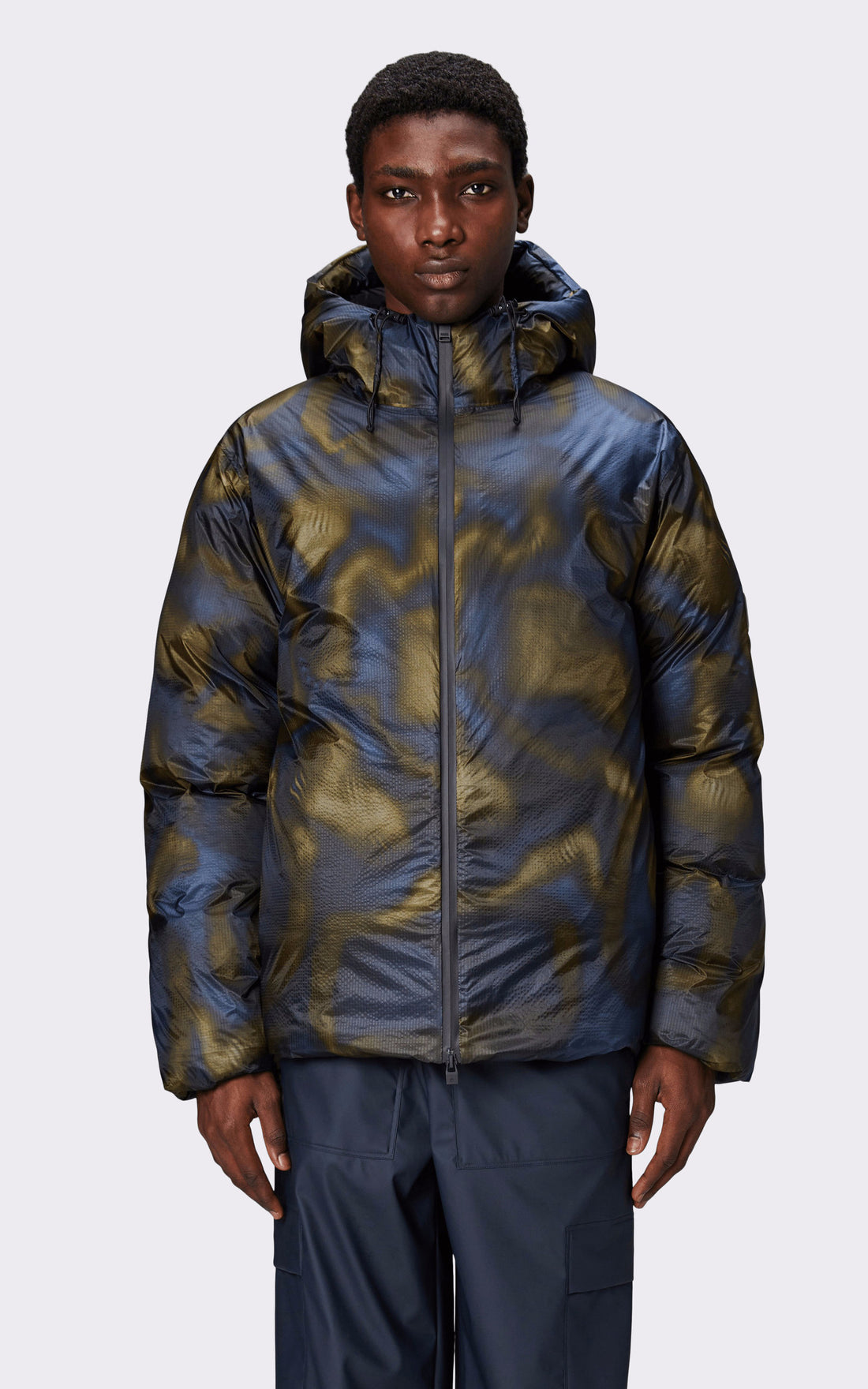 A "17000 KEVO PUFFER" Bleu Rains Blouson Mixte details photo