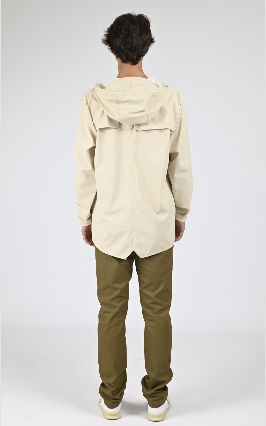 Veste Textile Mixte Rains, modèle 12010 jacket de couleur beige / taupe