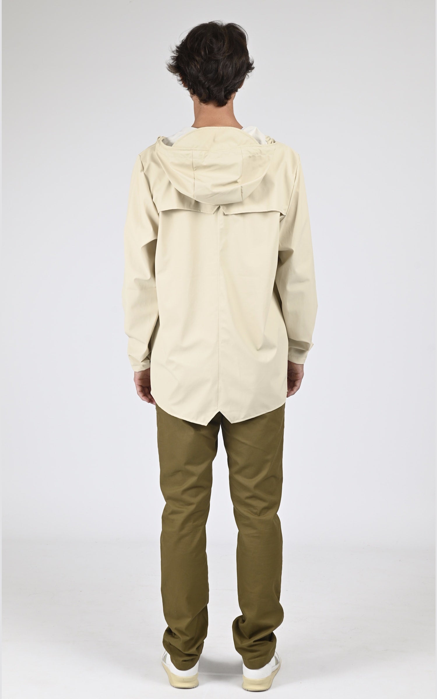 Veste Textile Mixte Rains, modèle 12010 jacket de couleur beige / taupe 4