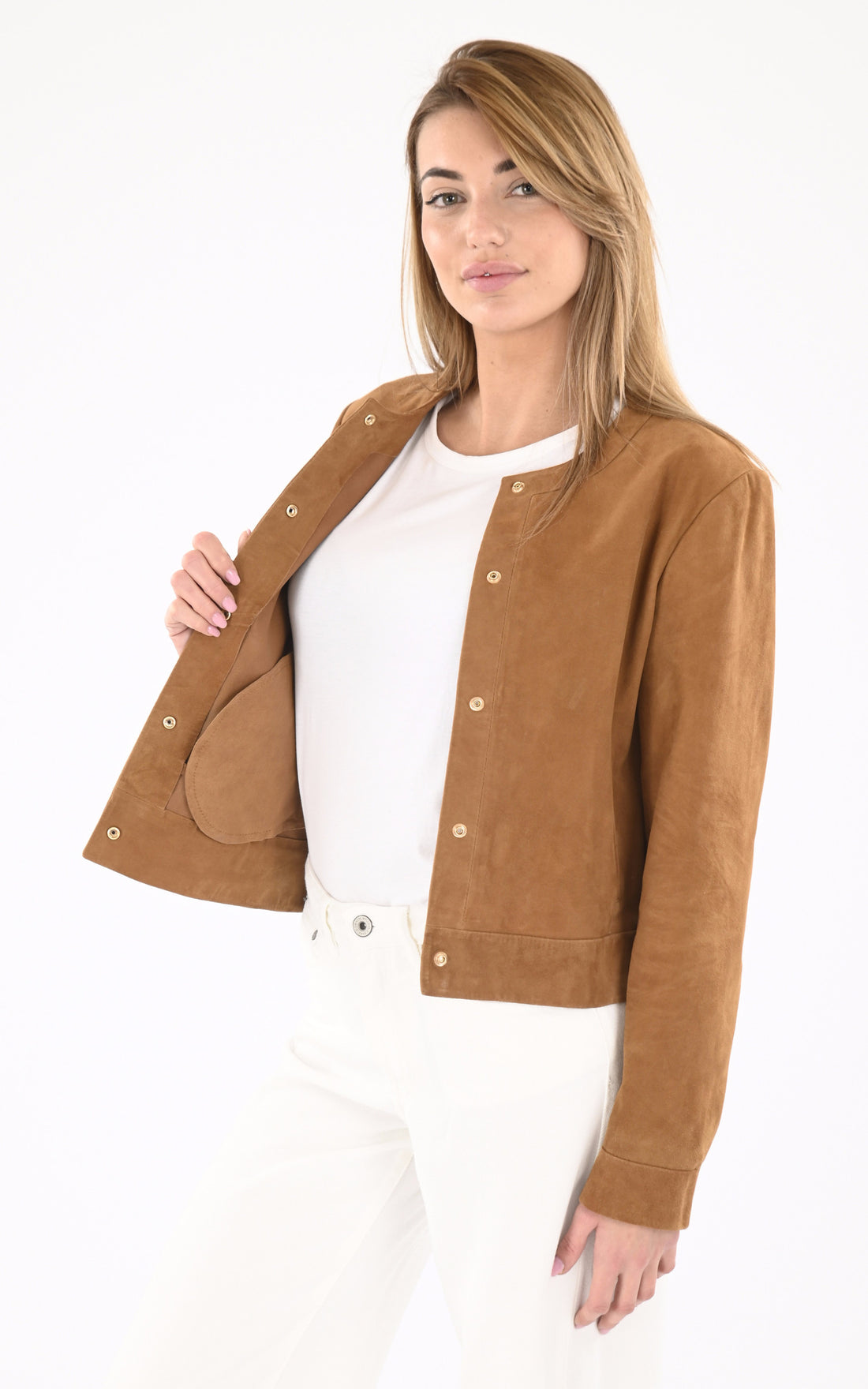 A "MARION VS" Cognac Serge Pariente Veste Femme opened photo