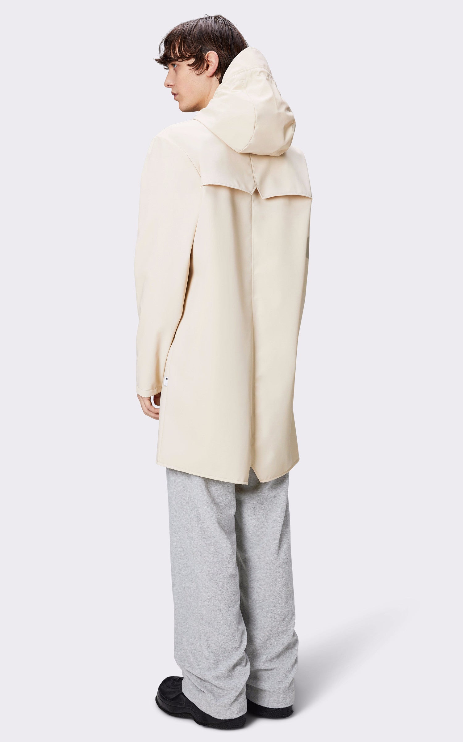 A "12020 JACKET" Beige Rains 3/4 Mixte back photo