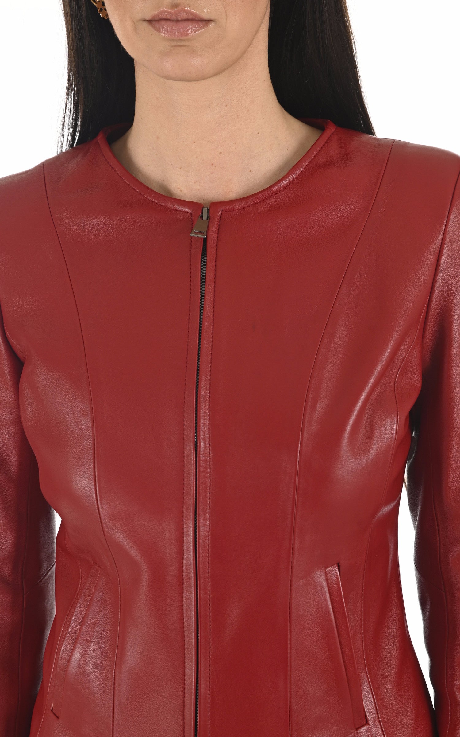 A "SEPHORA FF" Rouge La Canadienne Blouson Femme details photo