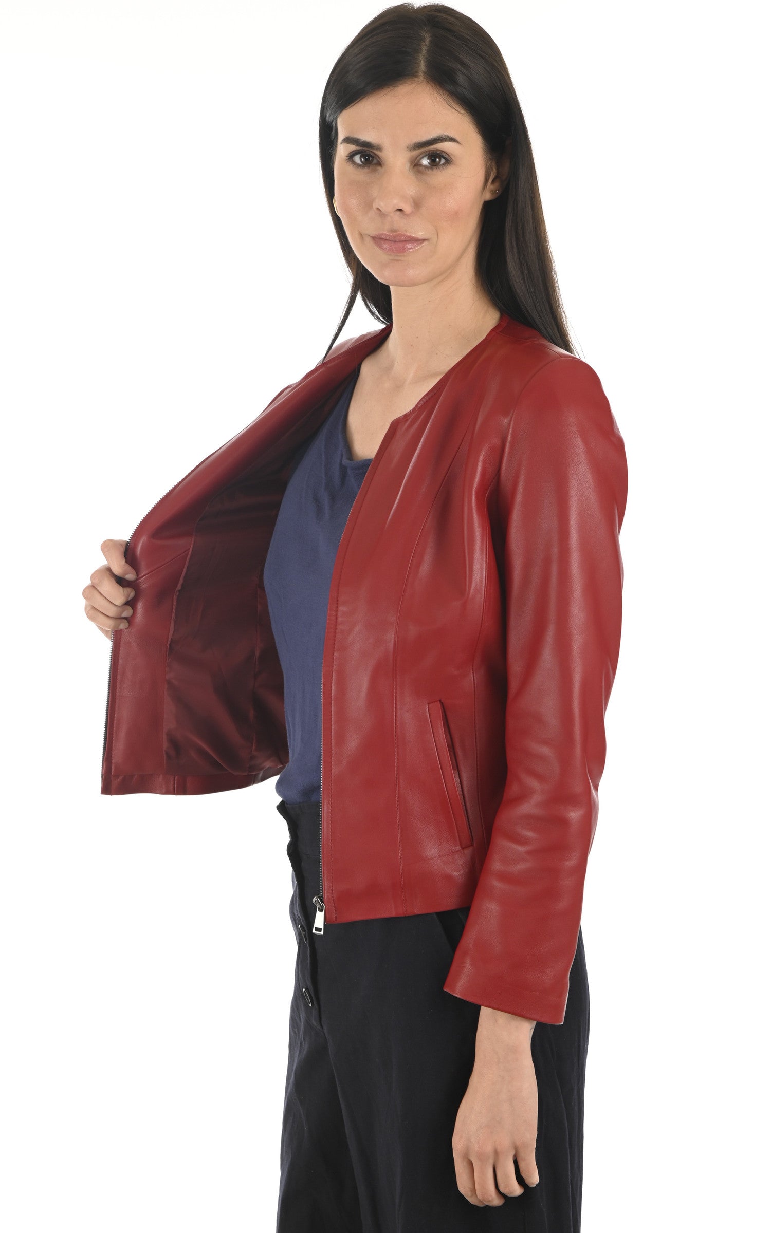 A "SEPHORA FF" Rouge La Canadienne Blouson Femme interior photo