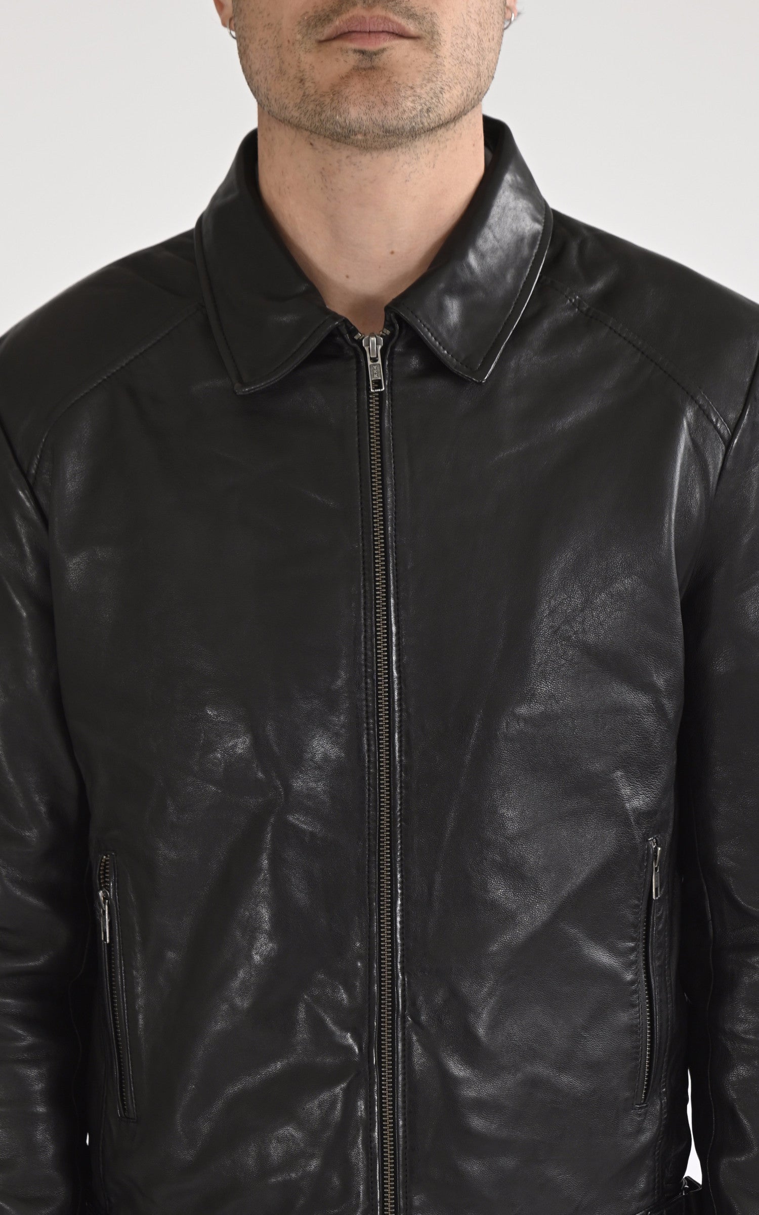 A "IVAR" Noir La Canadienne Blouson Homme details photo