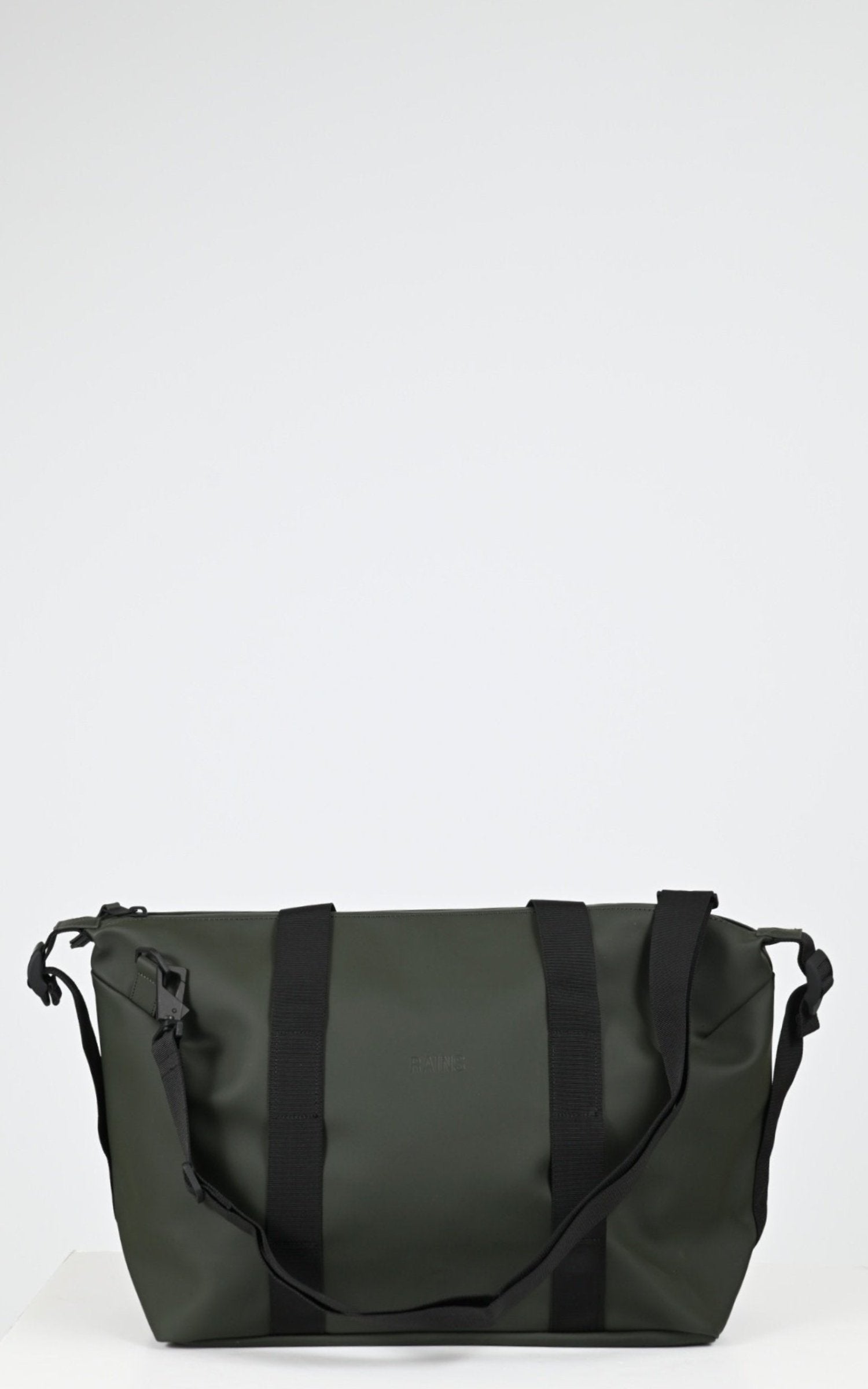 Sac Textile Mixte Rains, modèle 14220 week-end bag small de couleur green 03