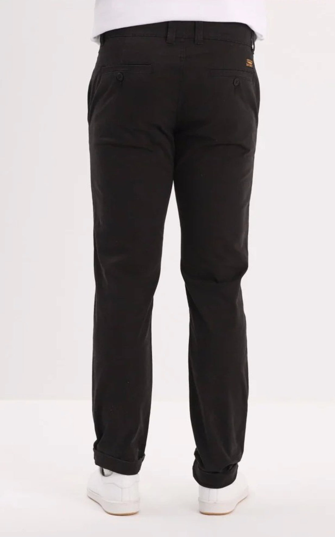 A "CHINO BROKEN TWILL 102862" Noir Daytona 73 Pantalon Homme closed photo