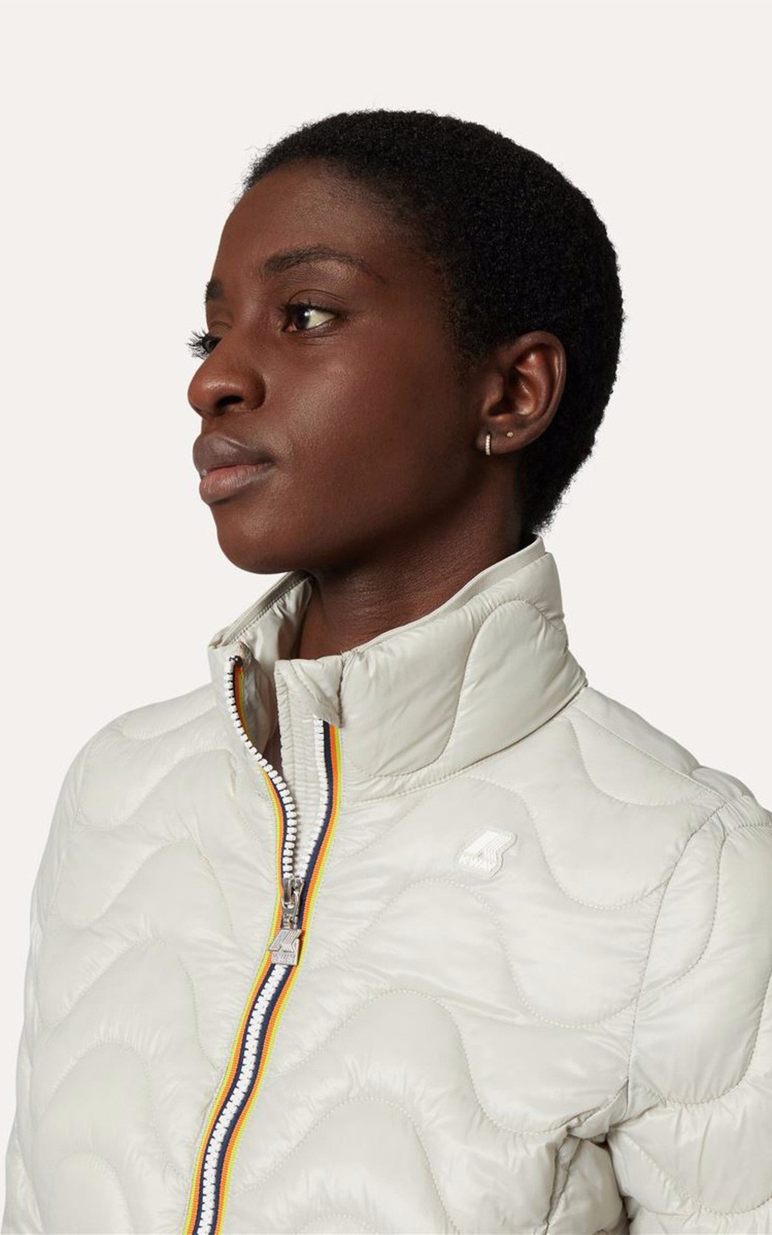 A "VIOLETTE ECO WARM K4112TW" Beige K-Way Blouson Femme details photo