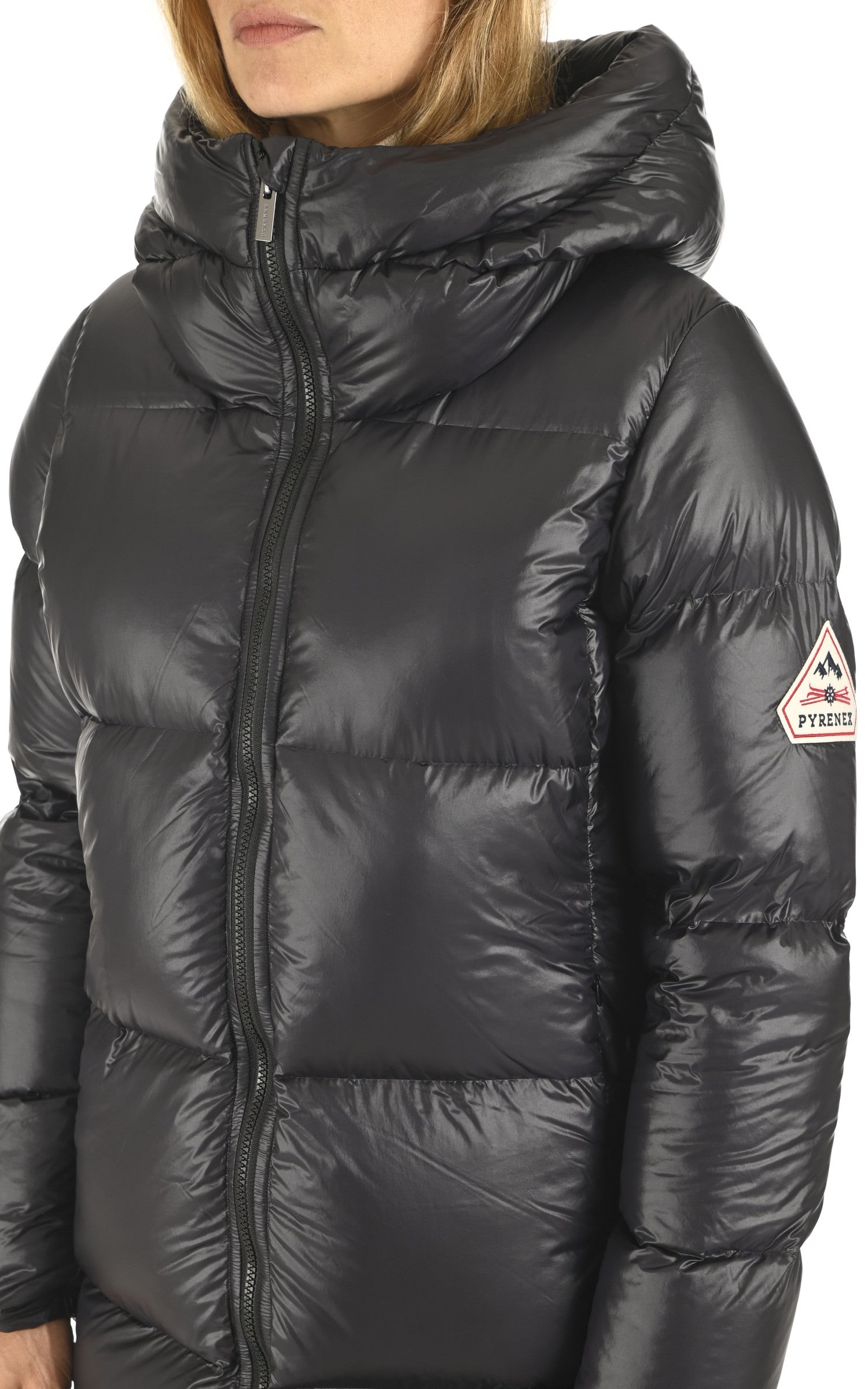 A "TAMARA FF" Black Pyrenex 3/4 Doudoune Femme details photo 5