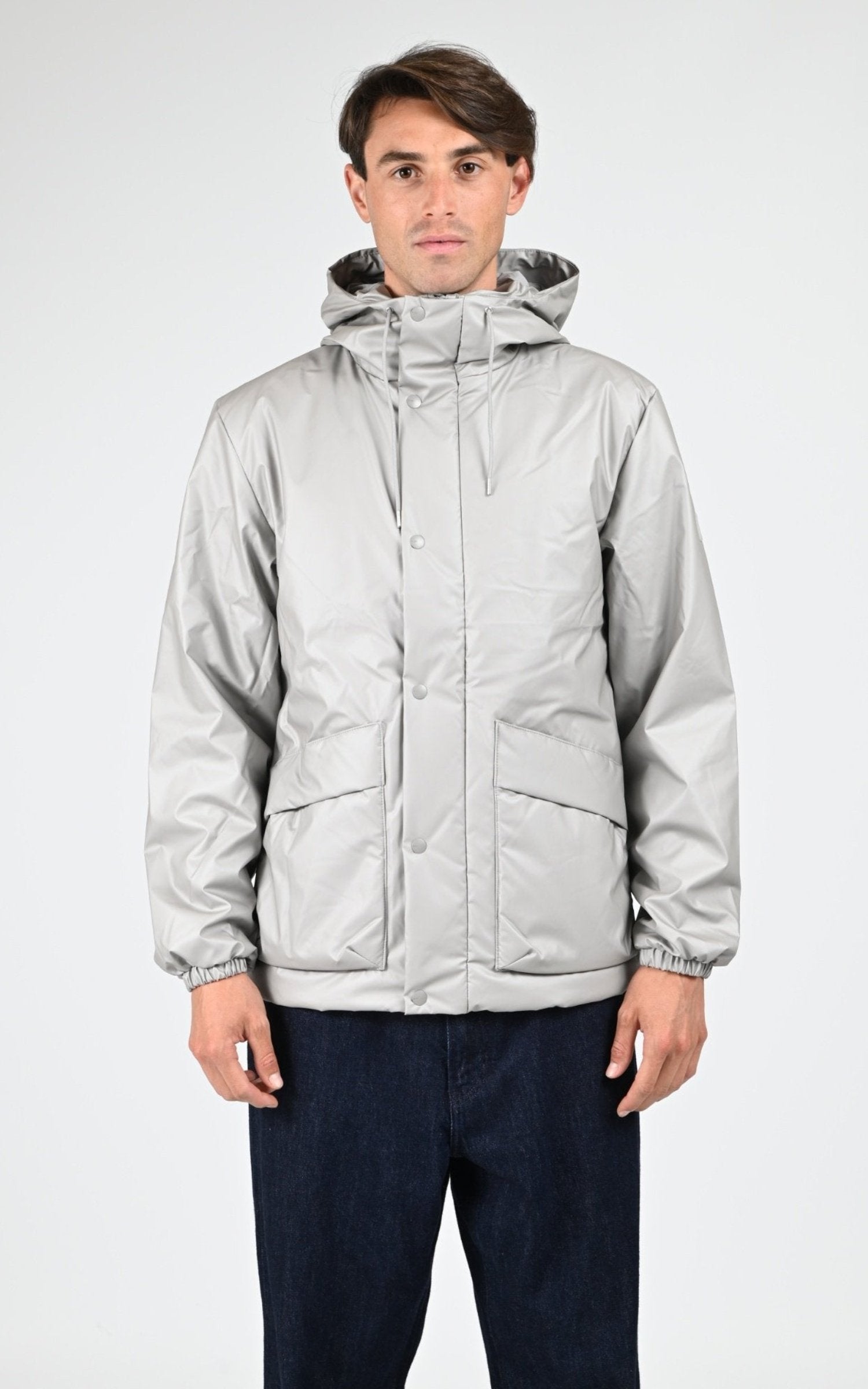 Blouson Textile Mixte Rains, modèle 17100 lohja cargo w3t2 de couleur nimbus 123