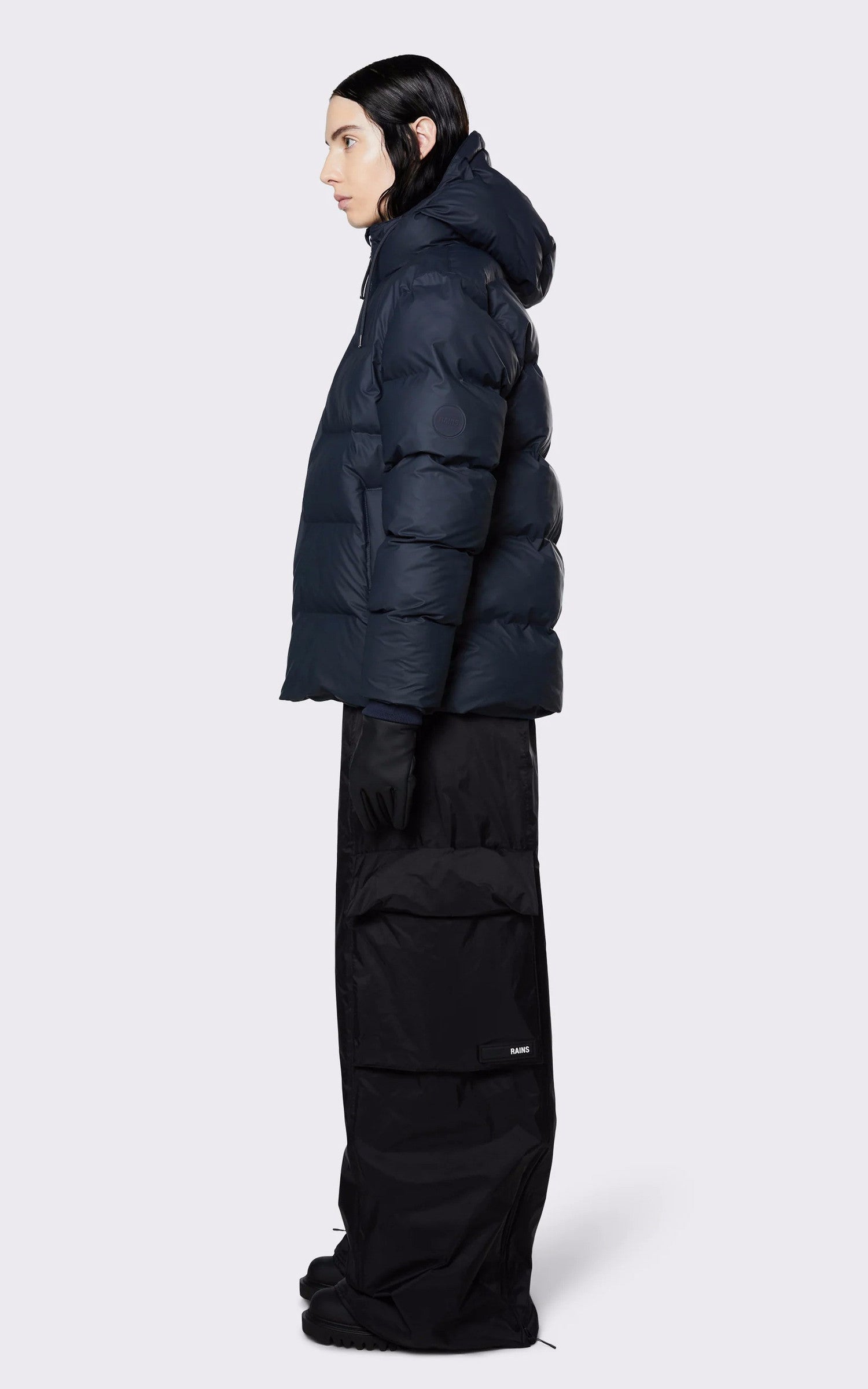 A "15120 PUFFER JACKET" Marine Rains Bl Doudoune Mixte back photo